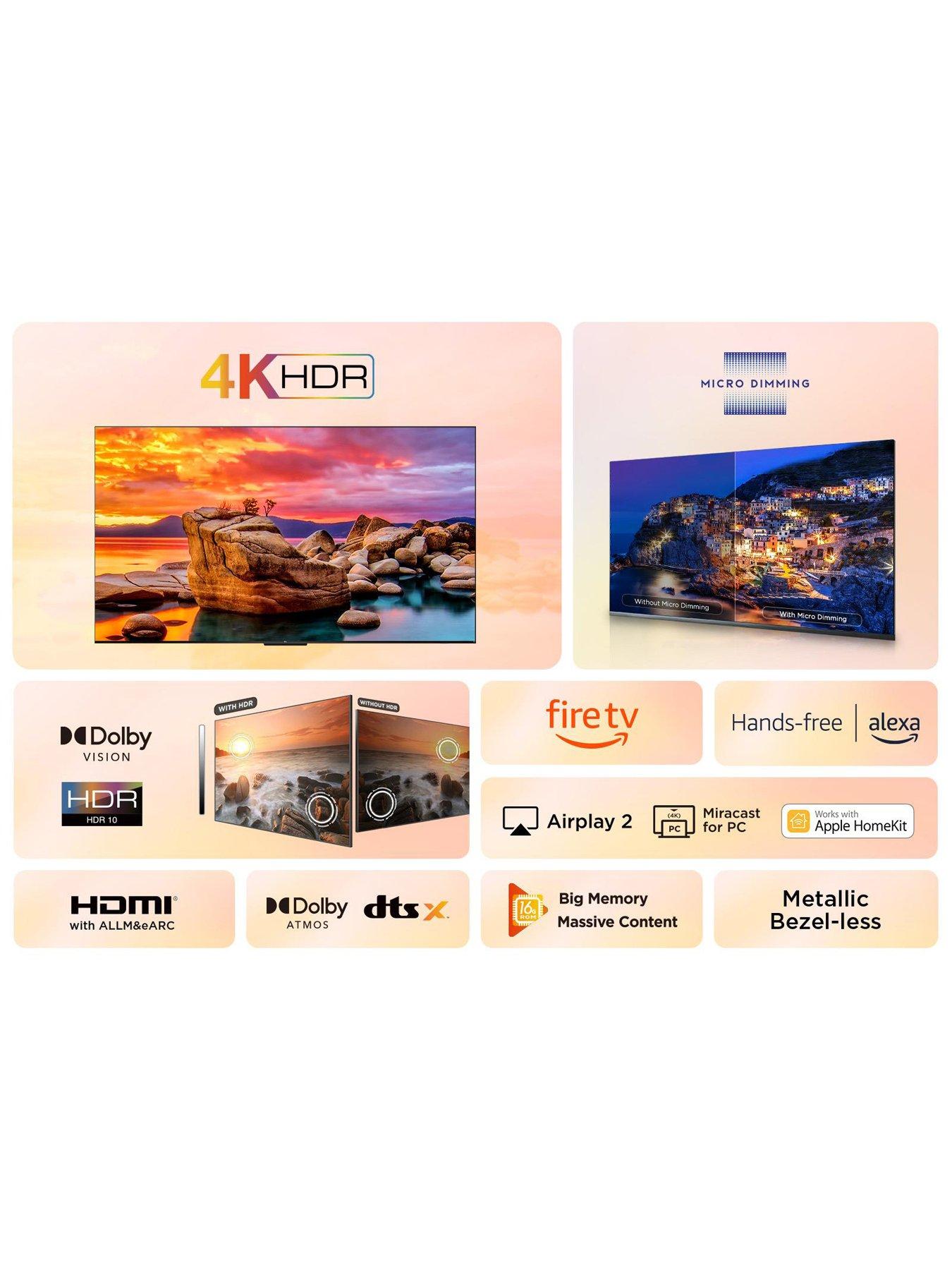 Image 3 of 8 of TCL PF650K 43" LED 4K HDR PRO Smart Fire TV with Freely - 43PF650K