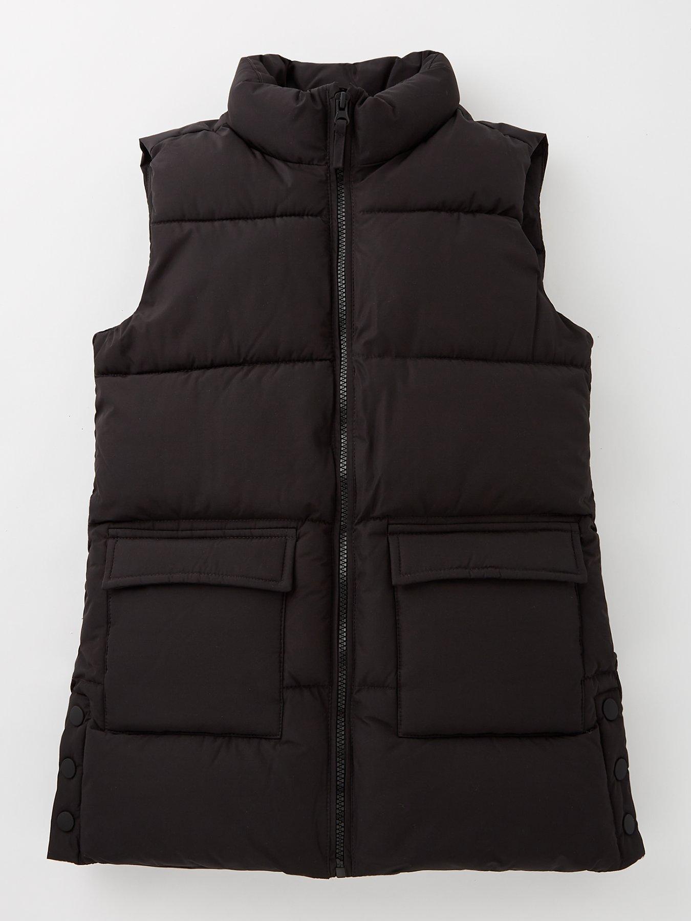 mango-girls-gilet-black