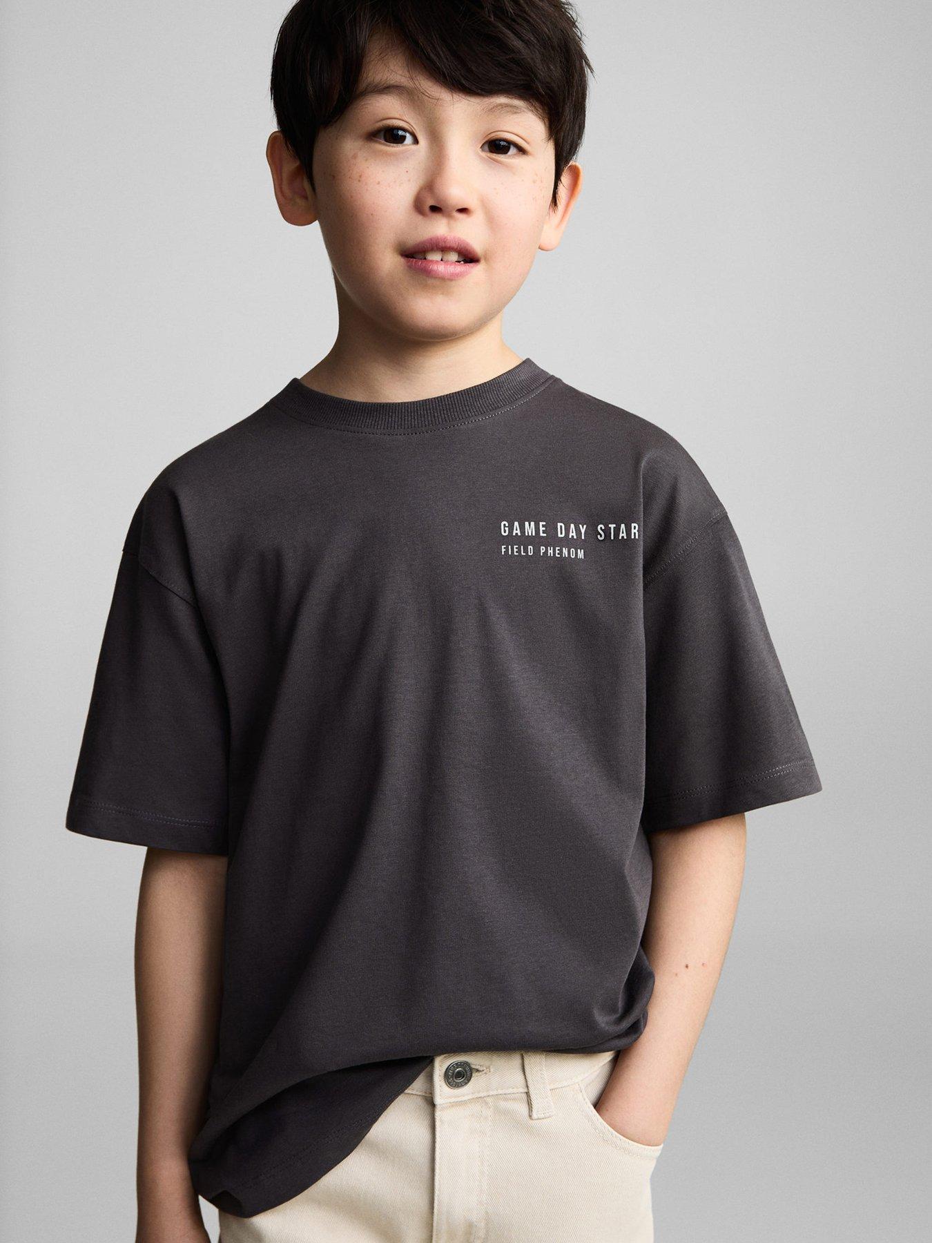 mango-boys-american-football-short-sleeve-t-shirt-dark-grey