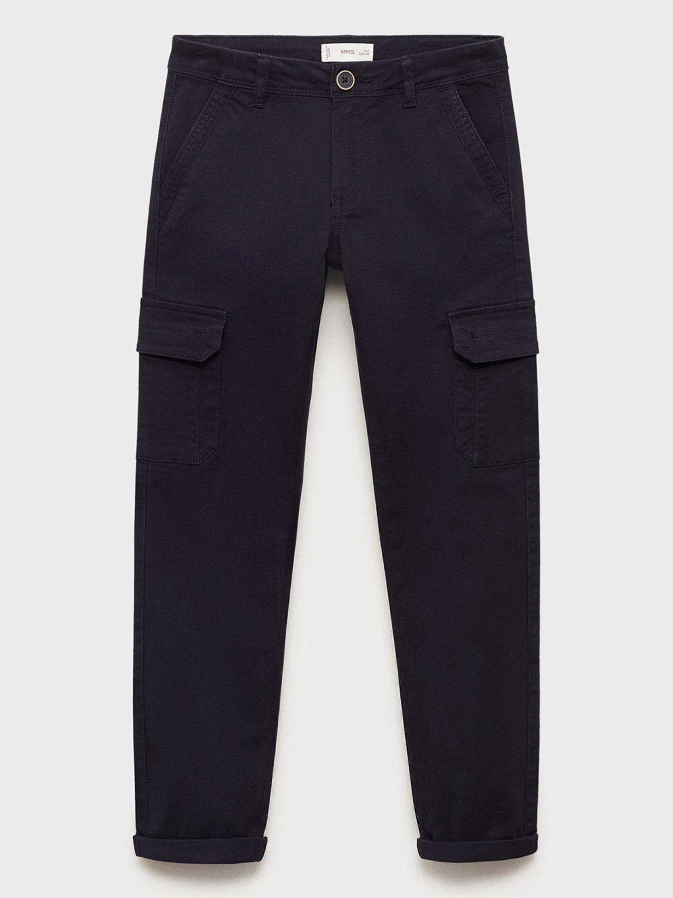  image of mango-boys-cargo-trousers-navy