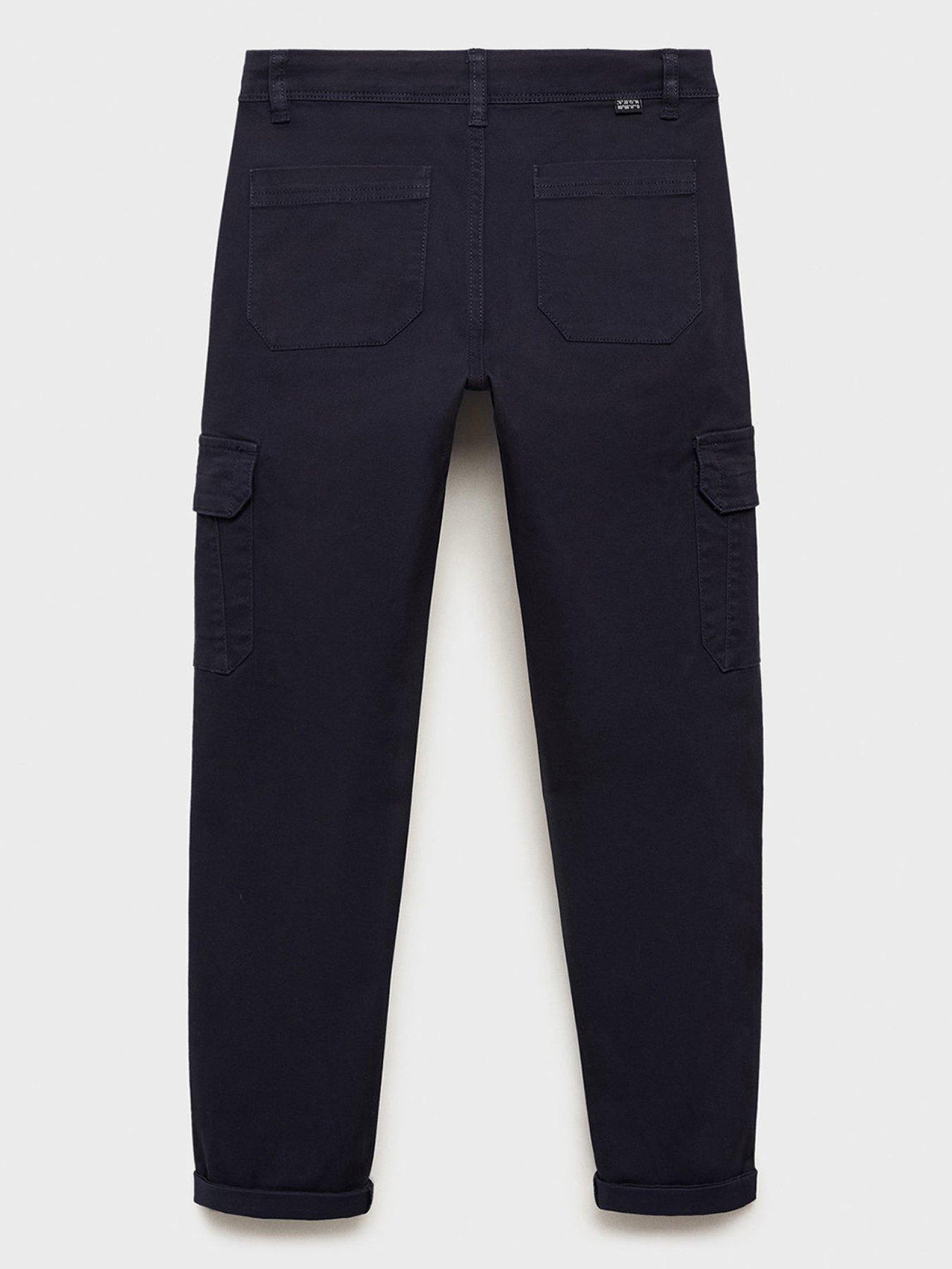  image of mango-boys-cargo-trousers-navy