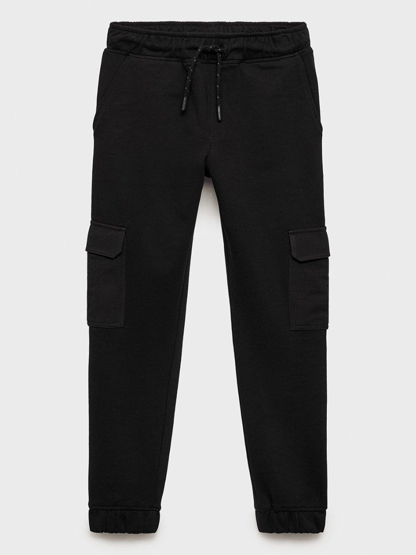 mango-boys-cargo-joggers-black