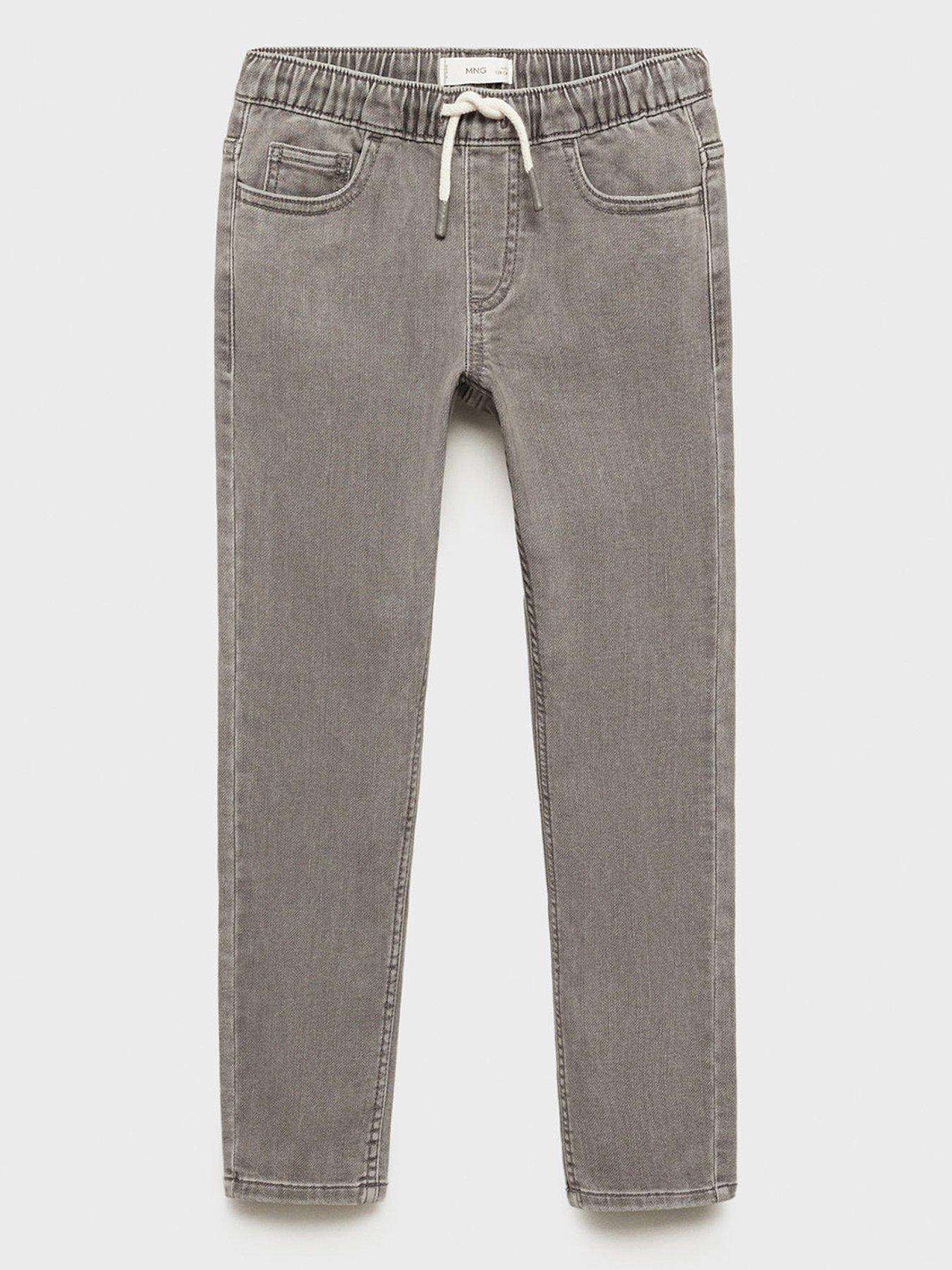 mango-boys-elasticated-waist-jeans-grey