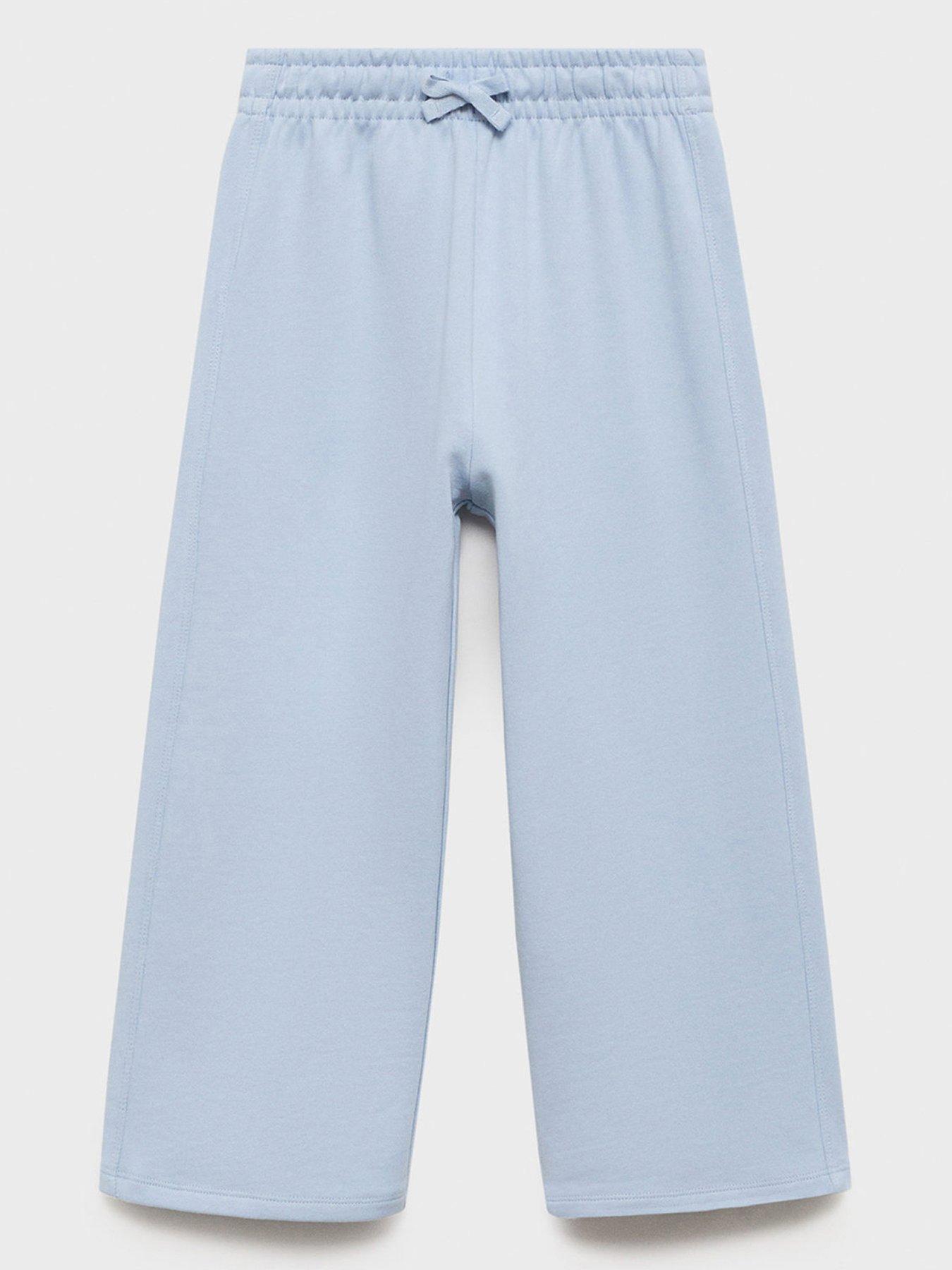 mango-girls-wide-leg-joggers-blue