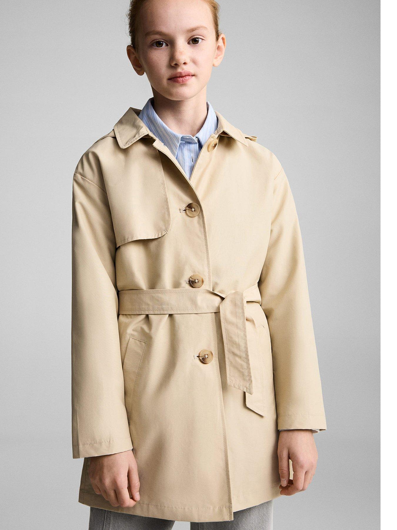 mango-girls-hooded-trench-coat-brown