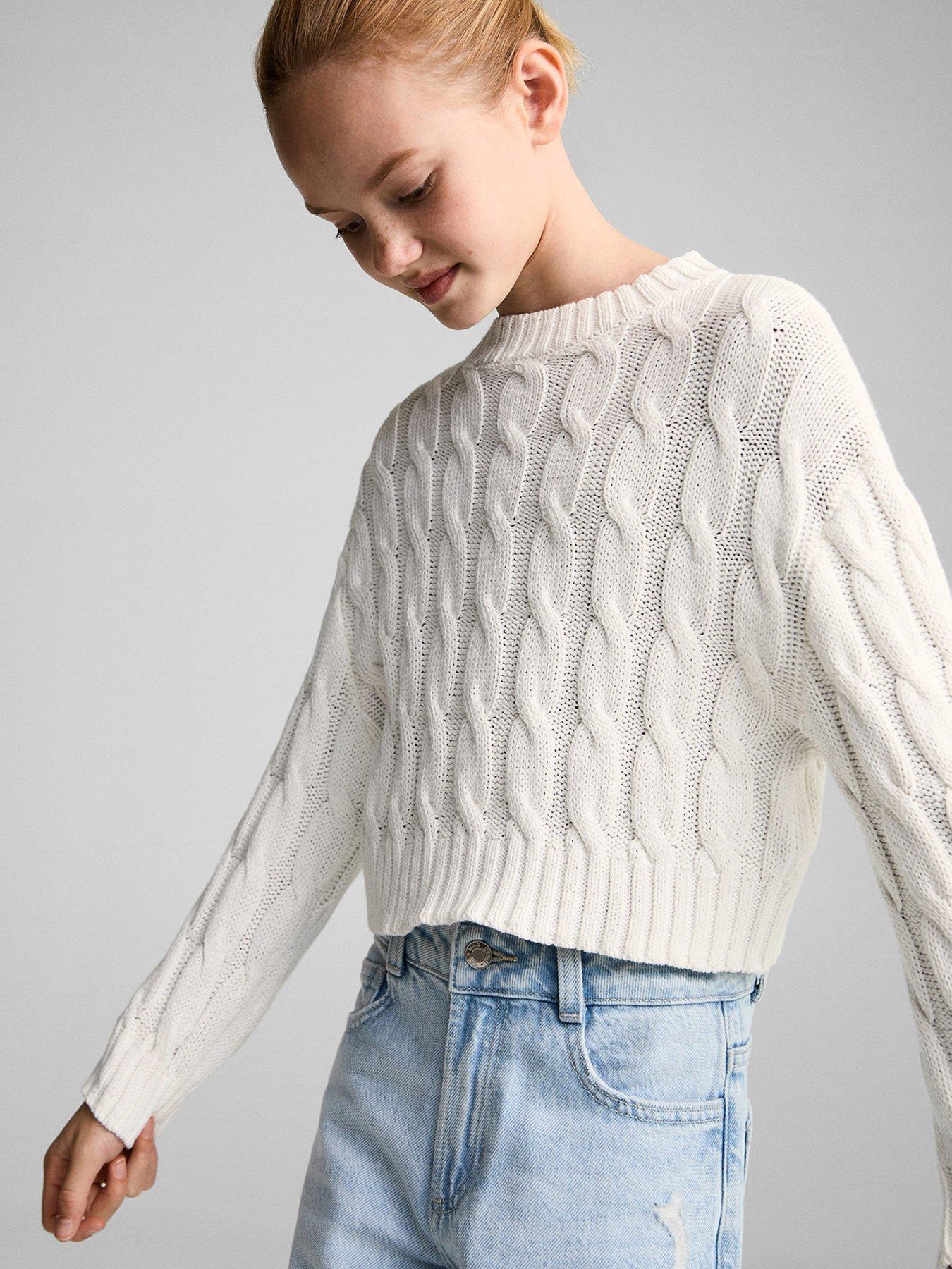 mango-girls-cable-knitted-jumper-cream