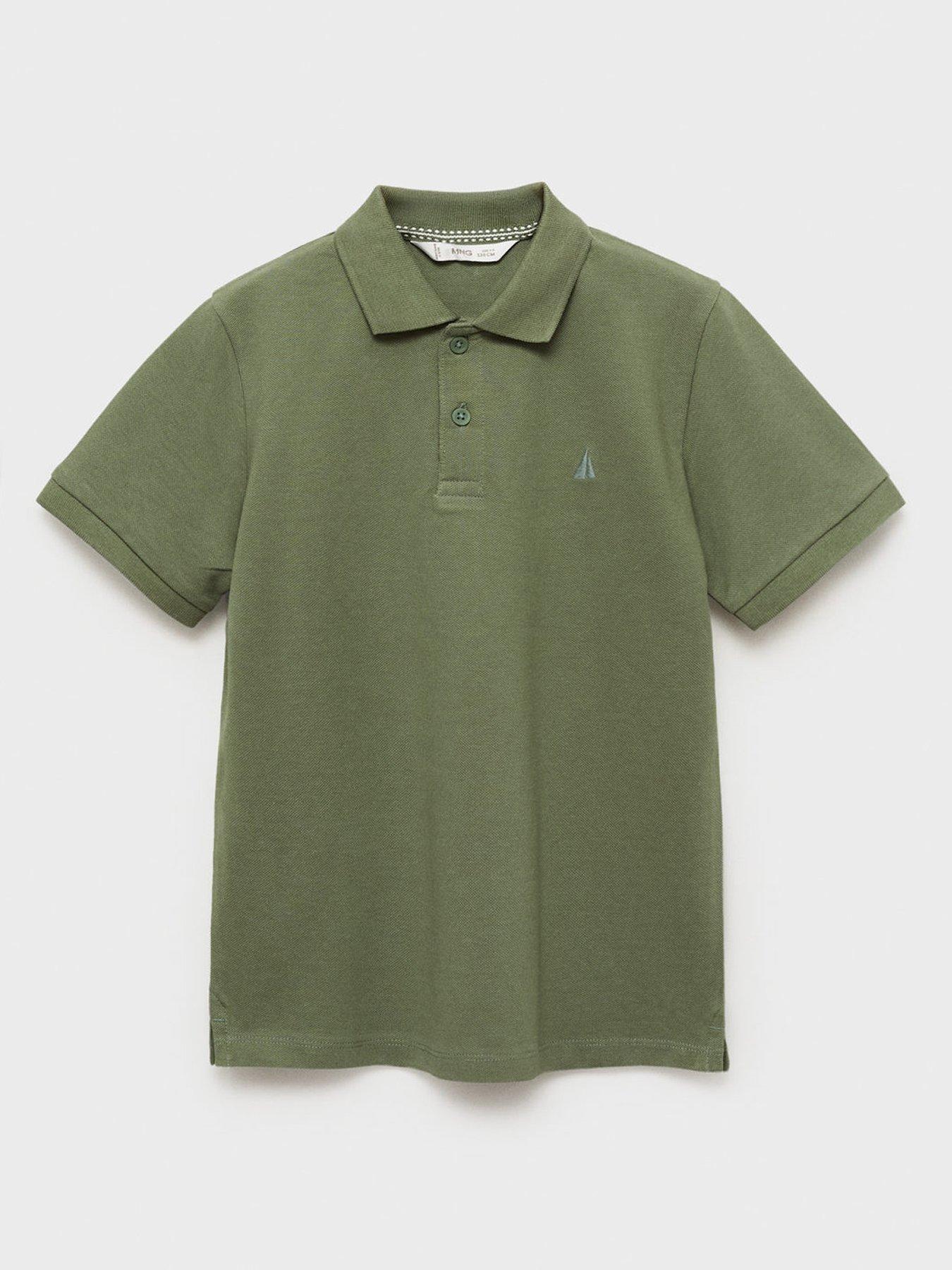 undefined Boys Short Sleeve Polo Shirt - Green