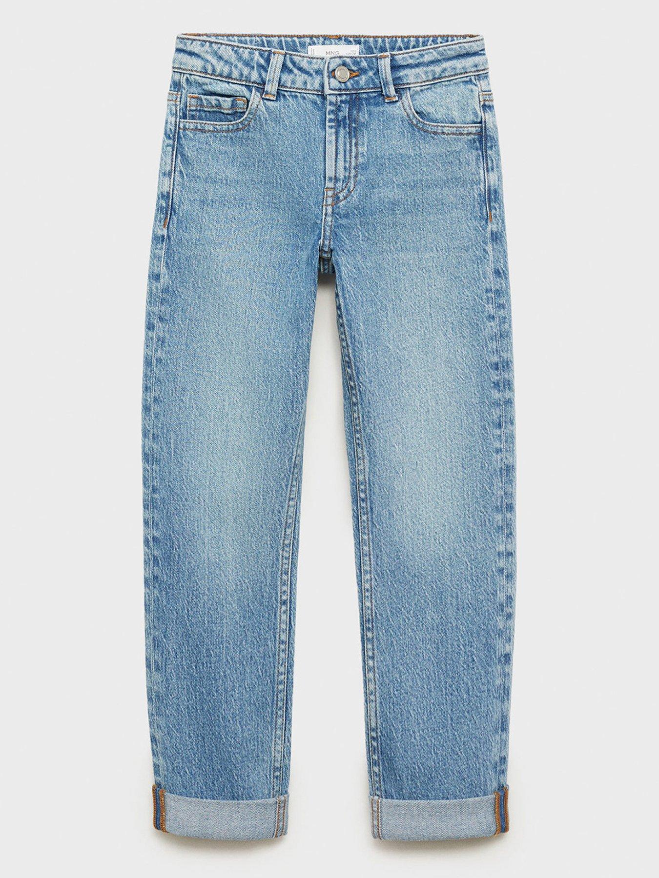  image of mango-boys-regular-fit-jeans-blue