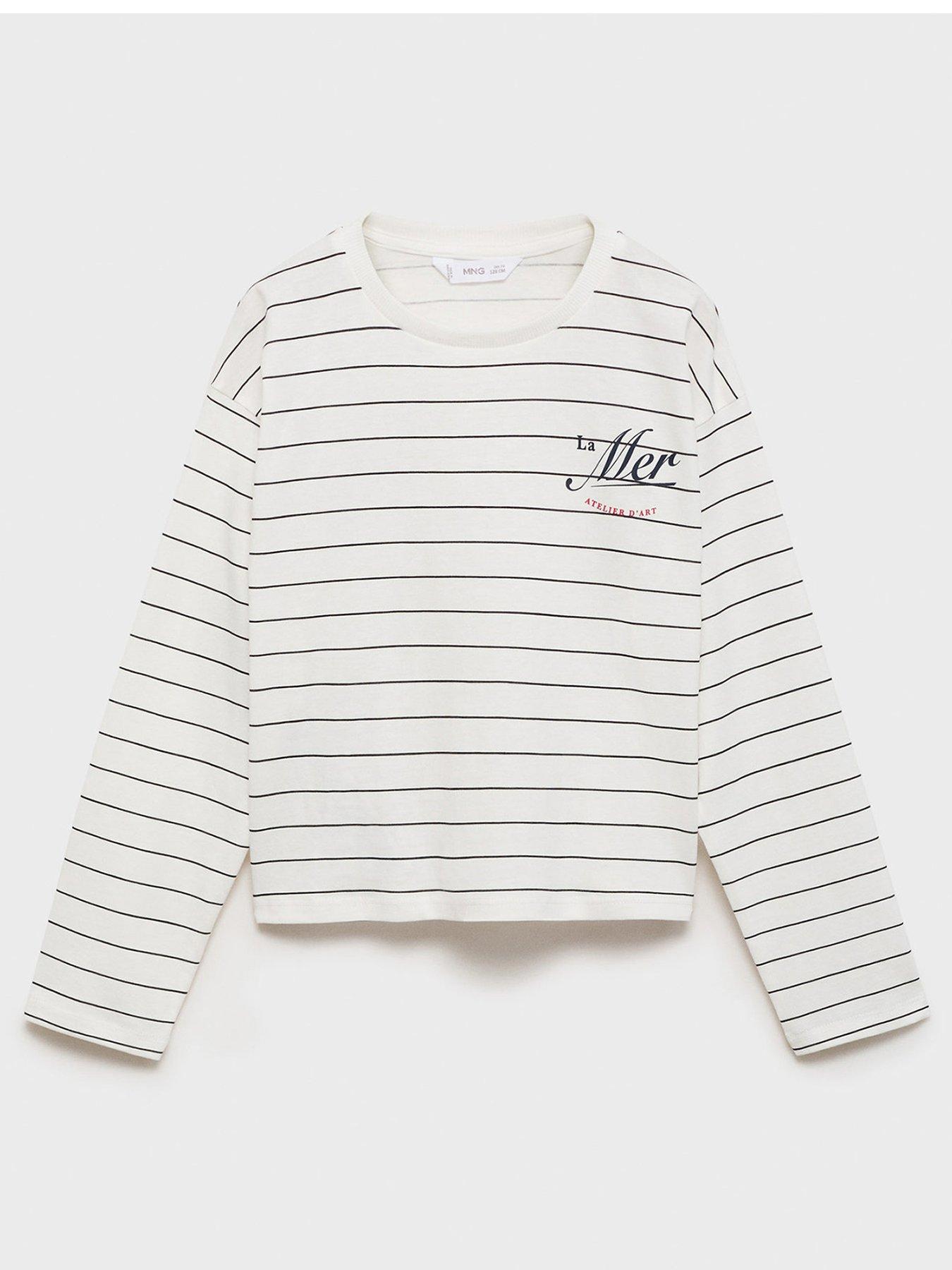  image of mango-girls-collared-knitted-jumper-cream