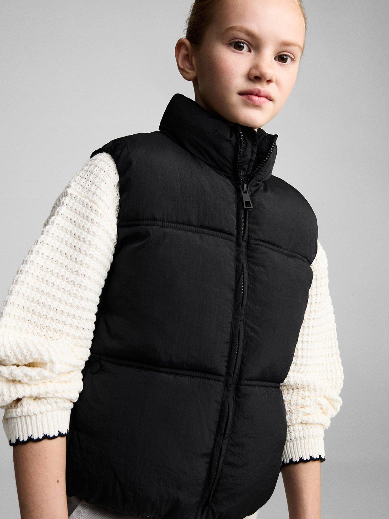 mango-girls-short-padded-gilet-black