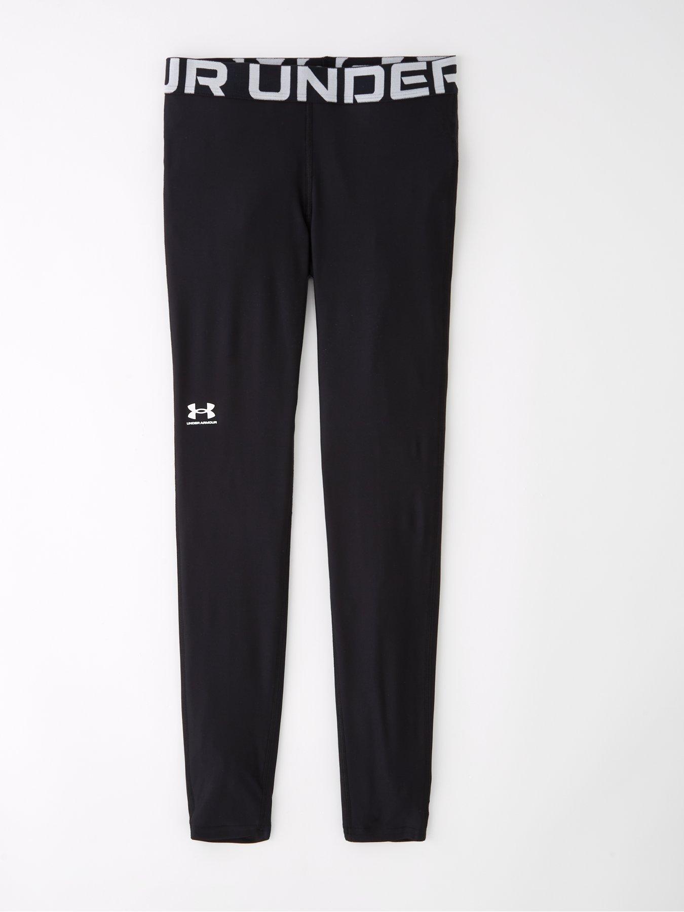  image of under-armour-junior-girls-training-heatgear-tights-black