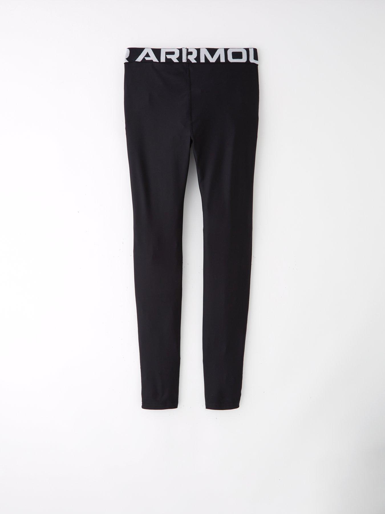  image of under-armour-junior-girls-training-heatgear-tights-black