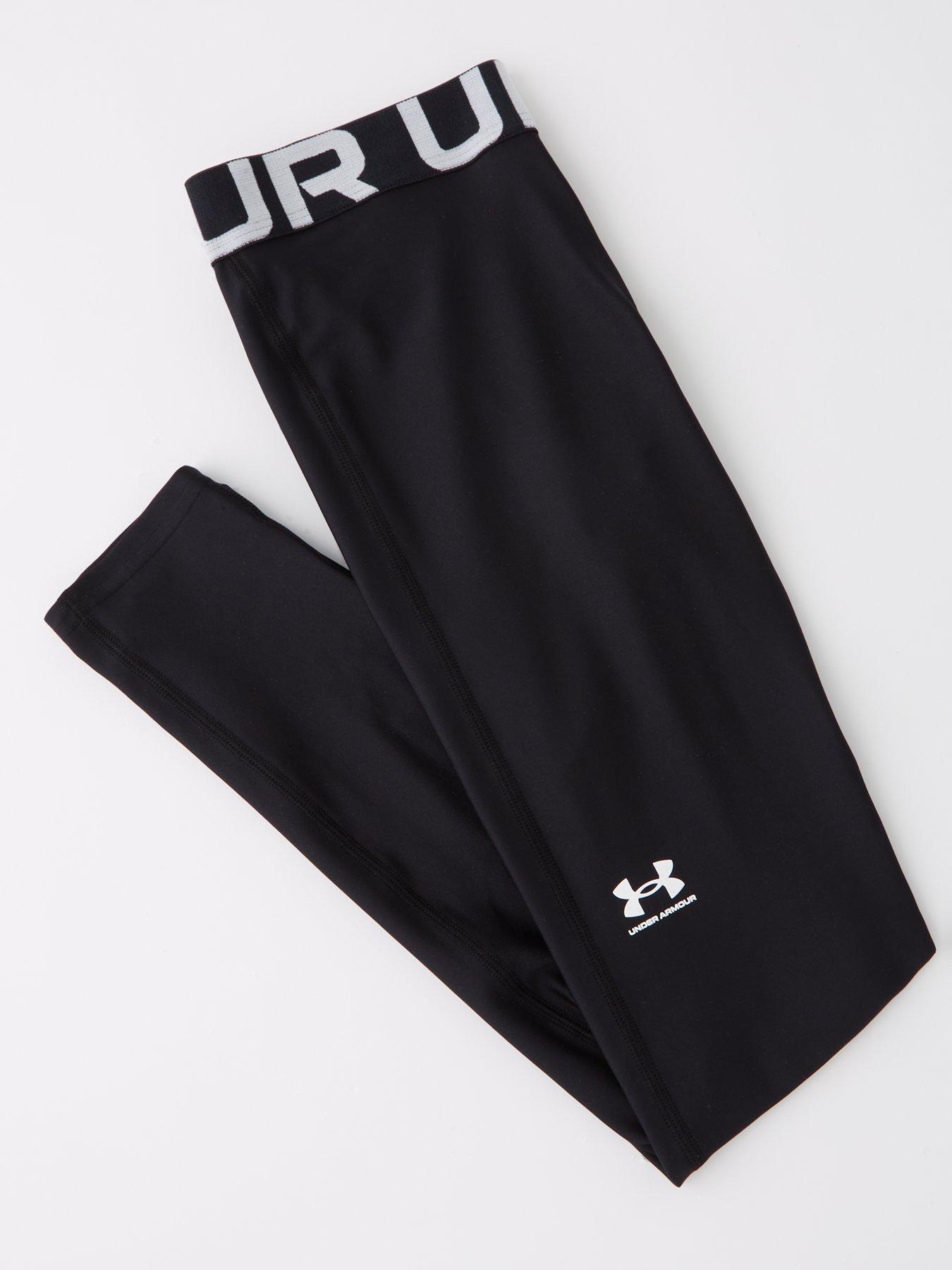  image of under-armour-junior-girls-training-heatgear-tights-black