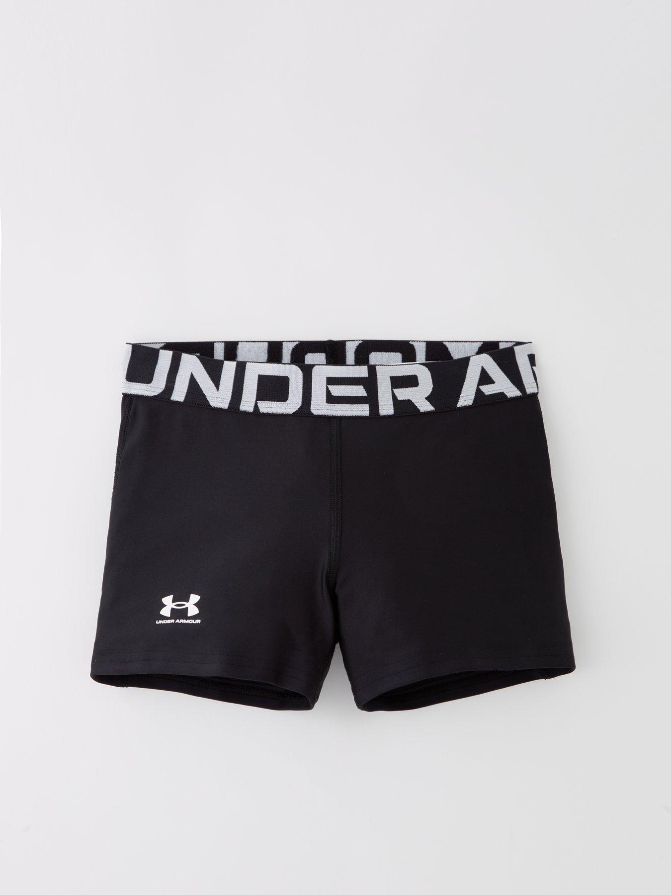Image 5 of 6 of UNDER ARMOUR Junior Girls Training Heatgear Shorty Shorts - Black