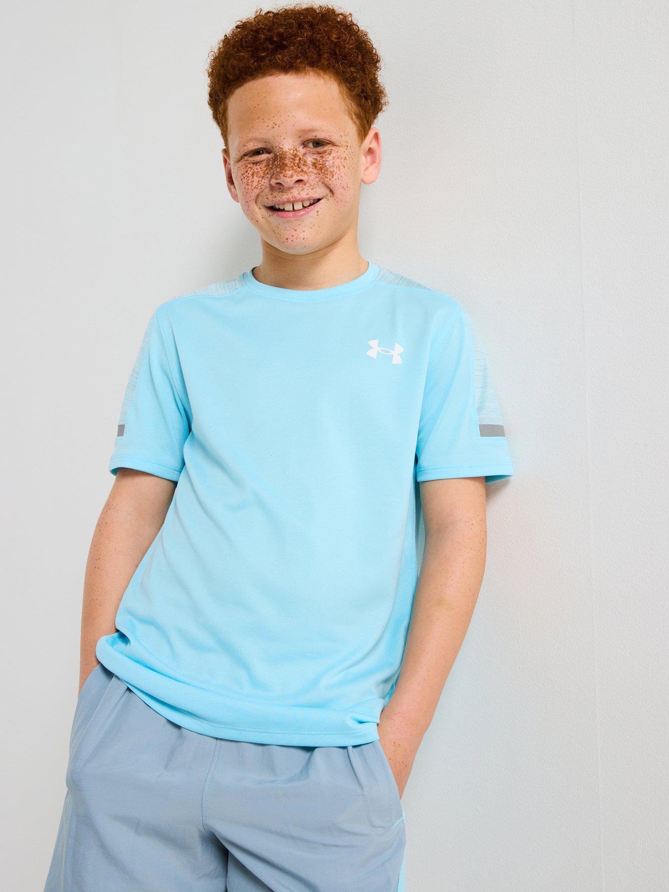 UNDER ARMOUR Junior Boys Training Tech Utility T-Shirt - Blue