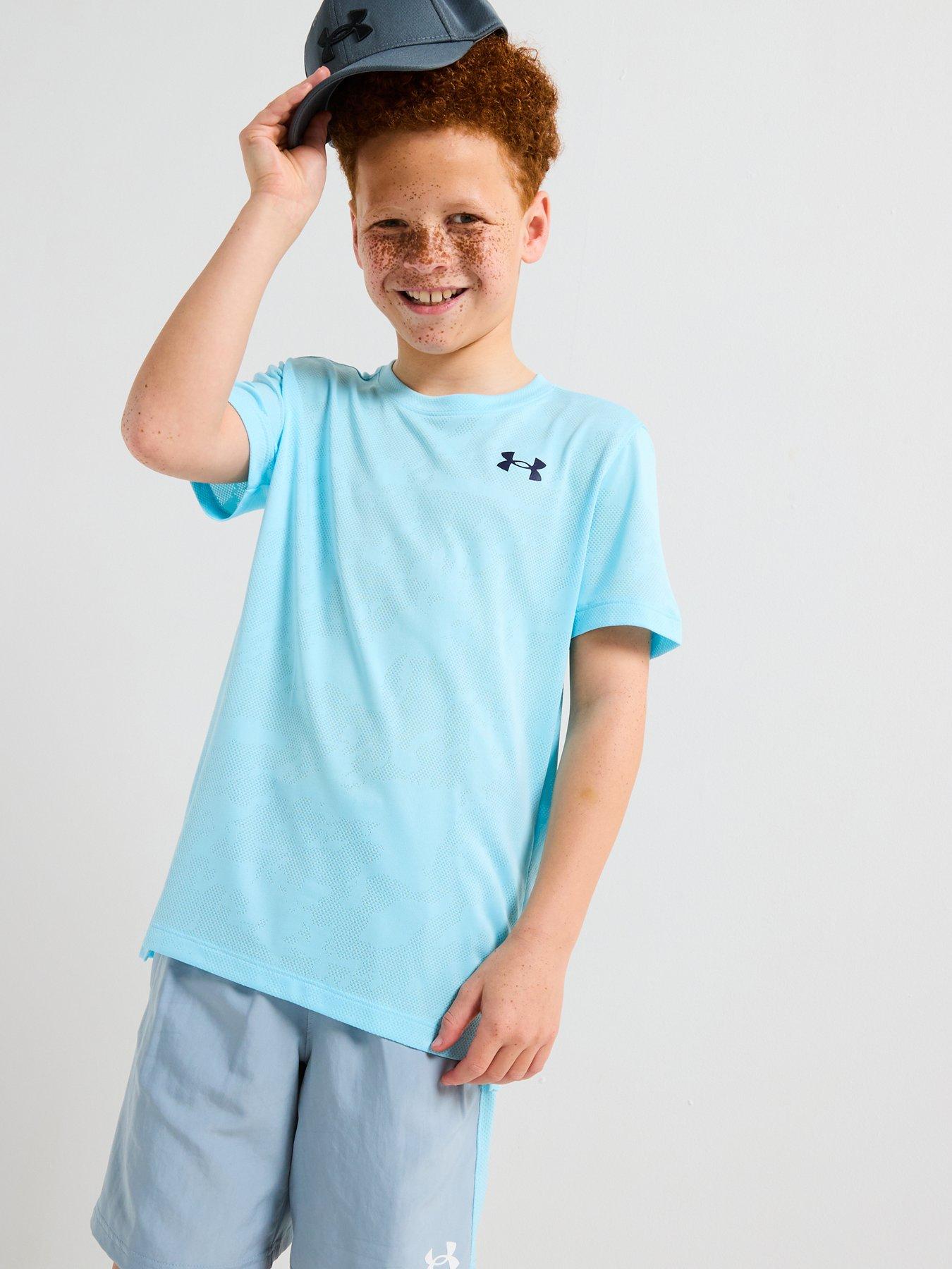 under-armour-junior-boys-training-tech-vent-jacquard-t-shirt-blue