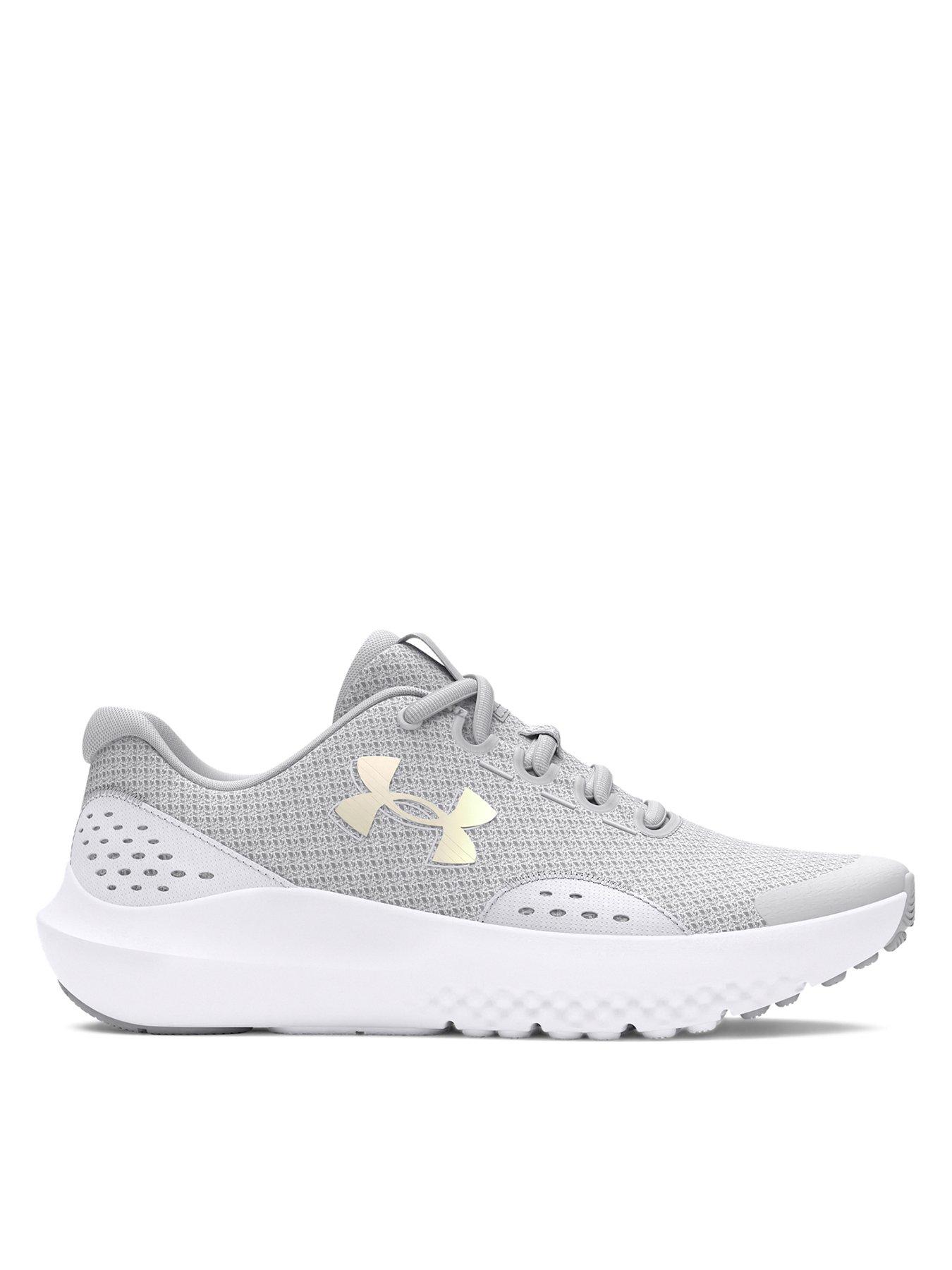  image of under-armour-junior-girls-surge-4-trainers-grey