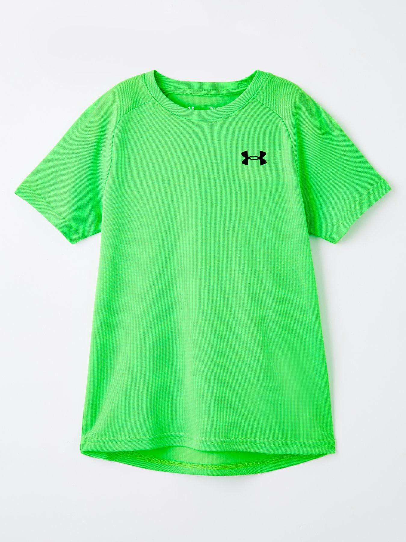 under-armour-junior-boys-training-tech-textured-t-shirt-green