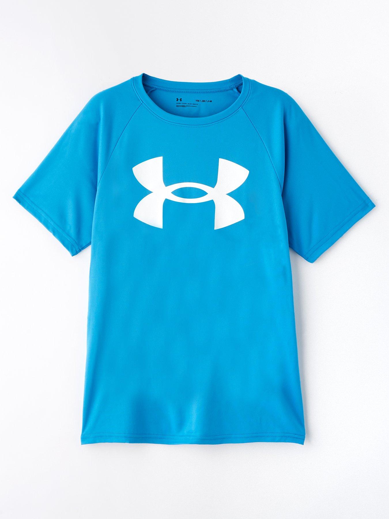 under-armour-junior-boys-training-tech-big-logo-t-shirt-blue
