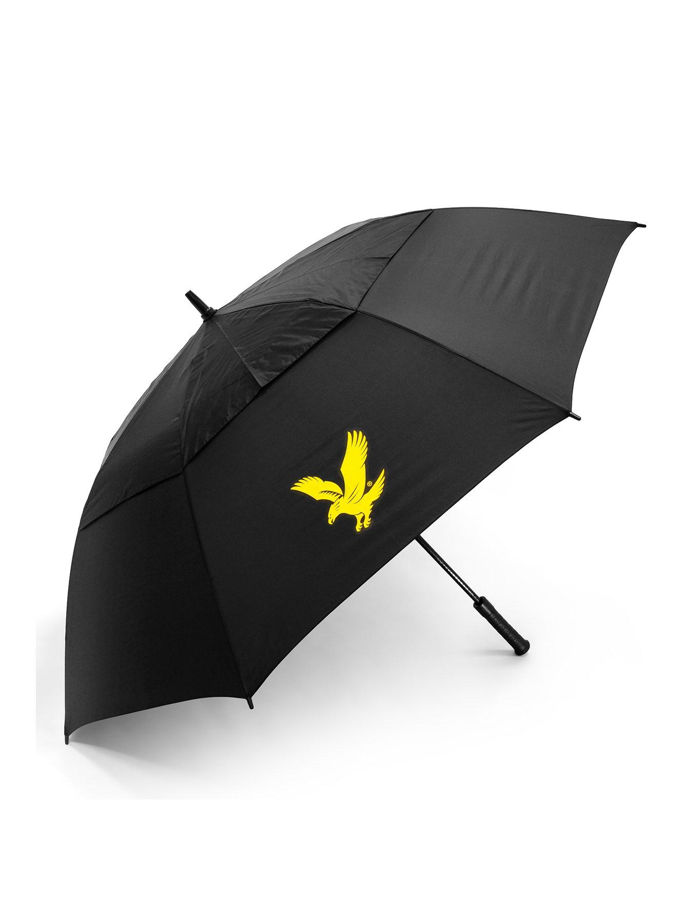 Image 1 of 7 of Lyle & Scott Golf Wind Proof Umbrella Black