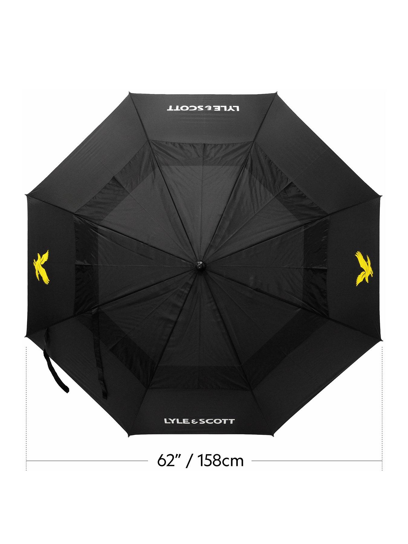 Image 2 of 7 of Lyle & Scott Golf Wind Proof Umbrella Black