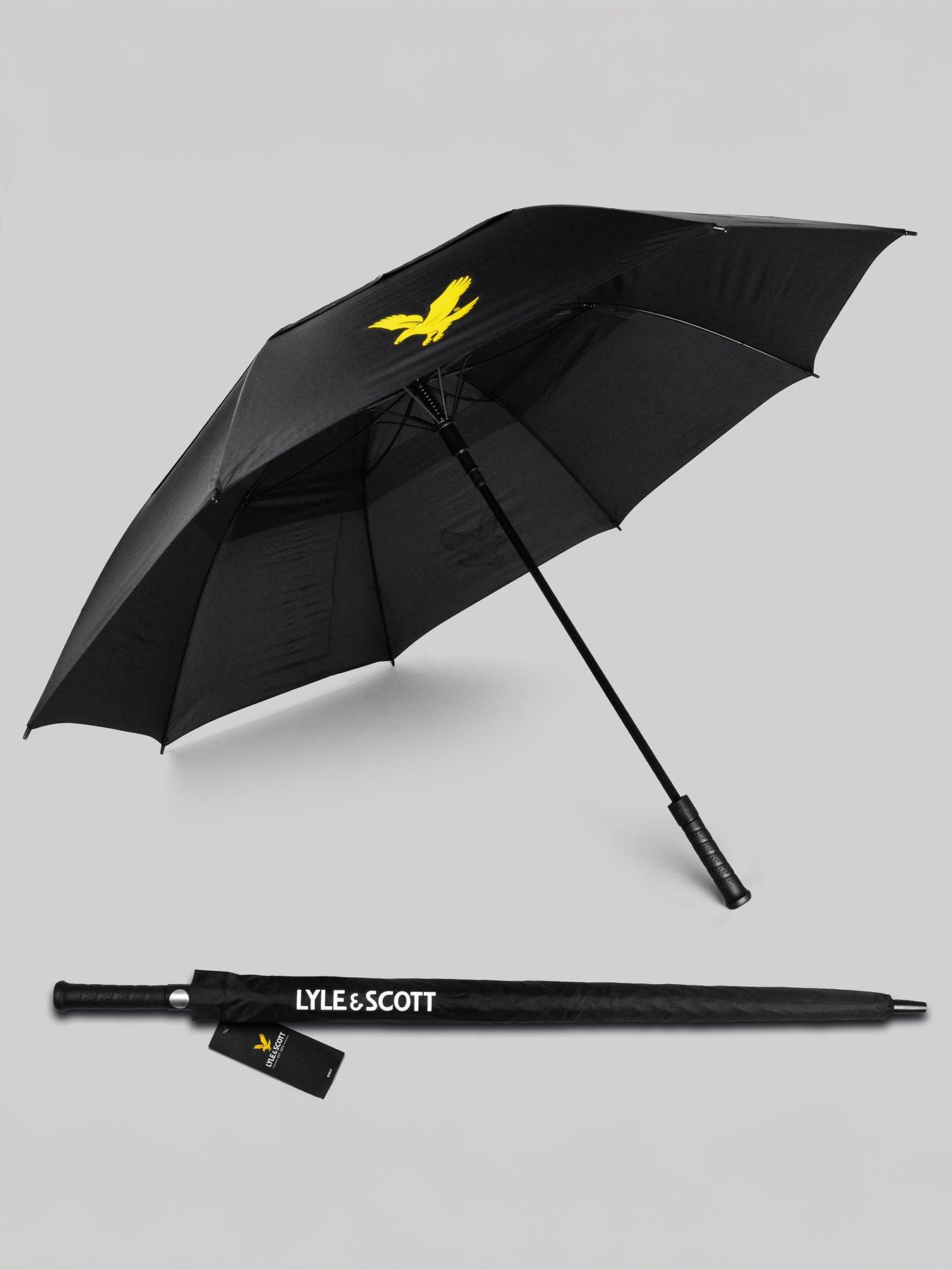  image of lyle-scott-golf-wind-proof-umbrella-black