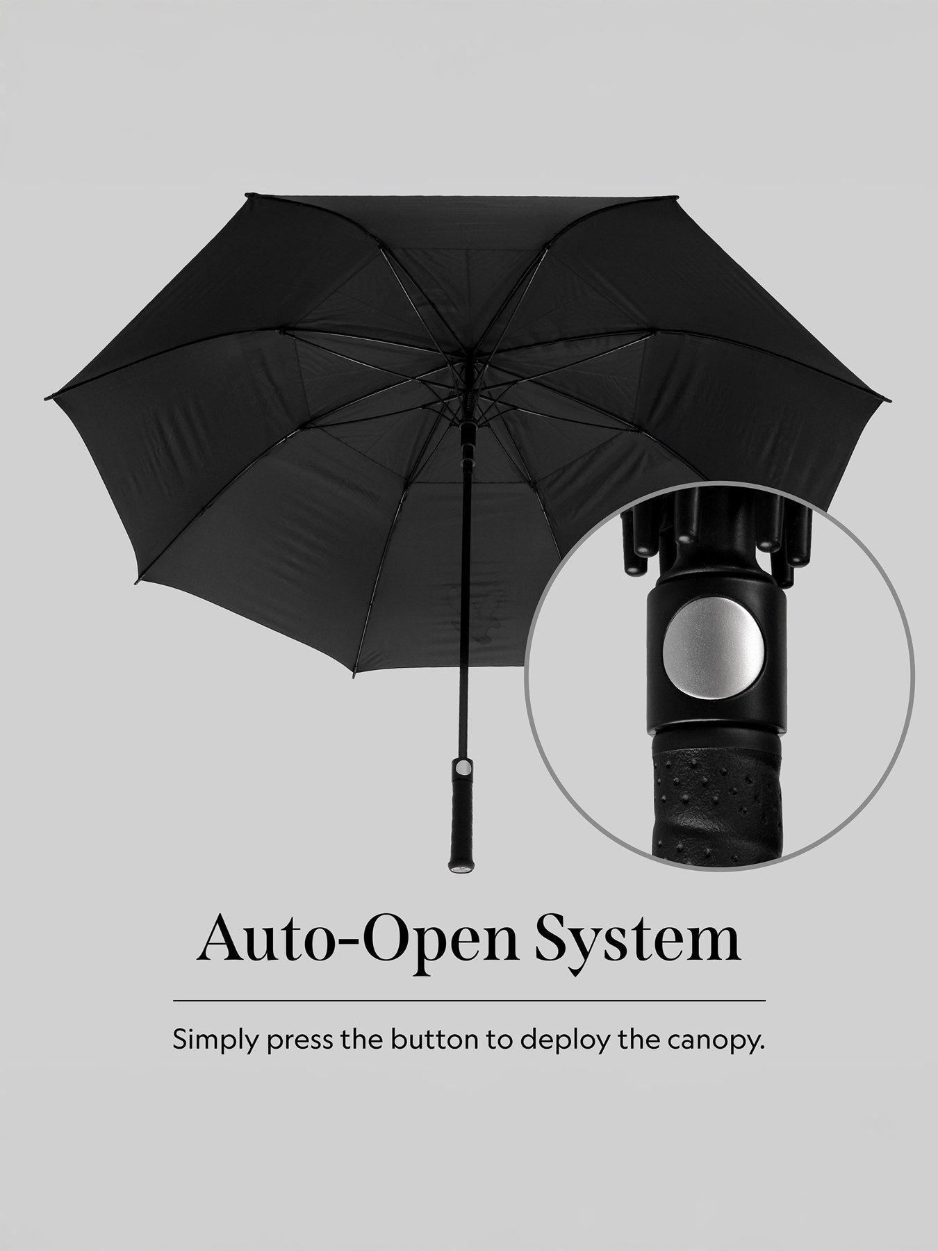  image of lyle-scott-golf-wind-proof-umbrella-black