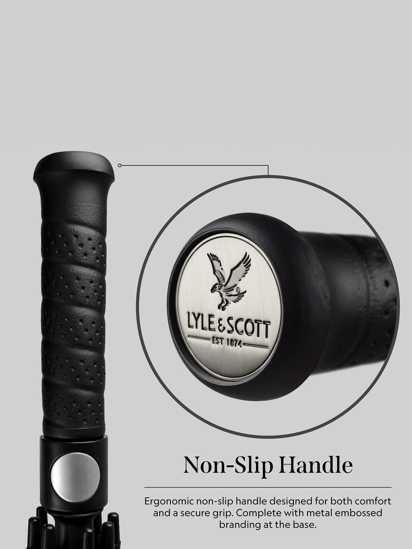  image of lyle-scott-golf-wind-proof-umbrella-black