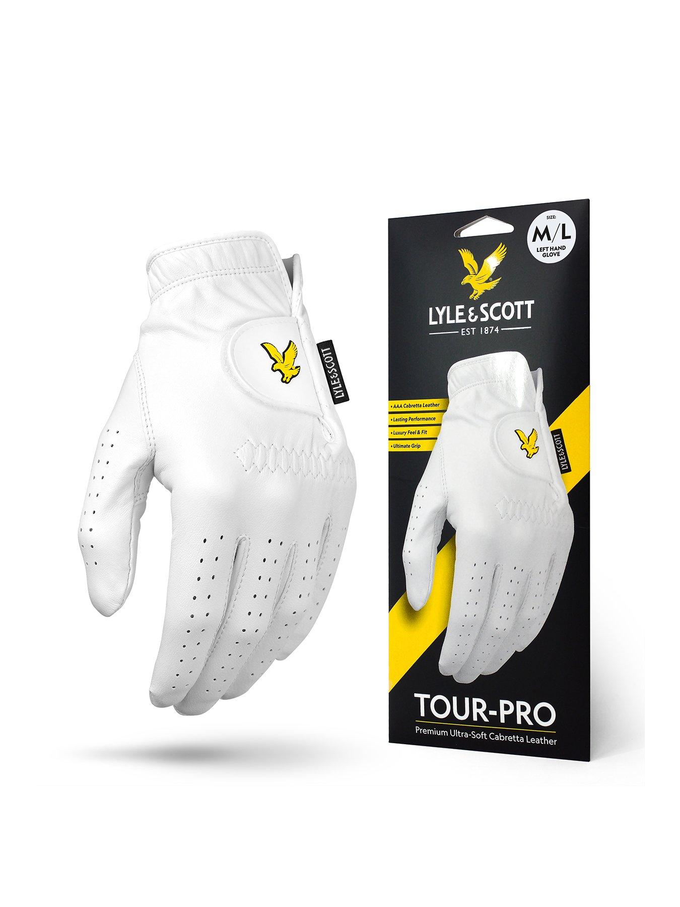 Image 1 of 7 of Lyle & Scott Cabretta Leather Left Hand Golf Glove ML