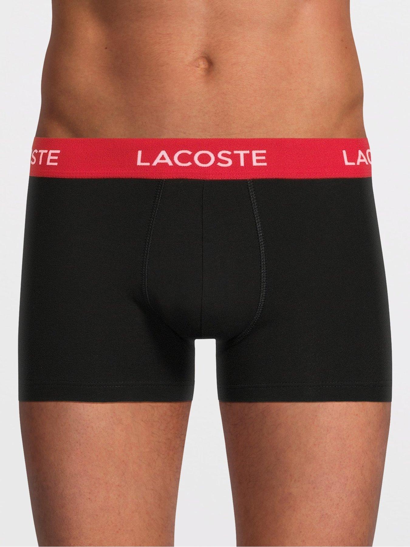  image of lacoste-5-pack-stretch-cotton-logo-waist-boxer-briefs-black