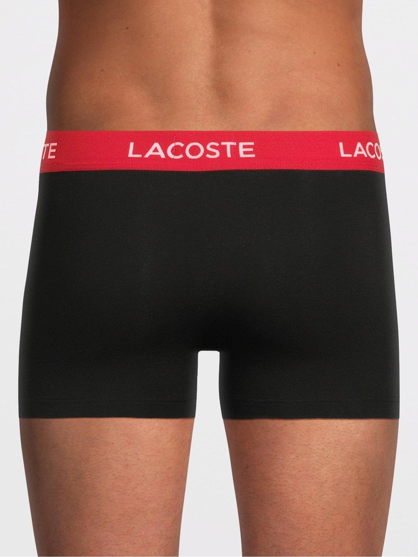  image of lacoste-5-pack-stretch-cotton-logo-waist-boxer-briefs-black