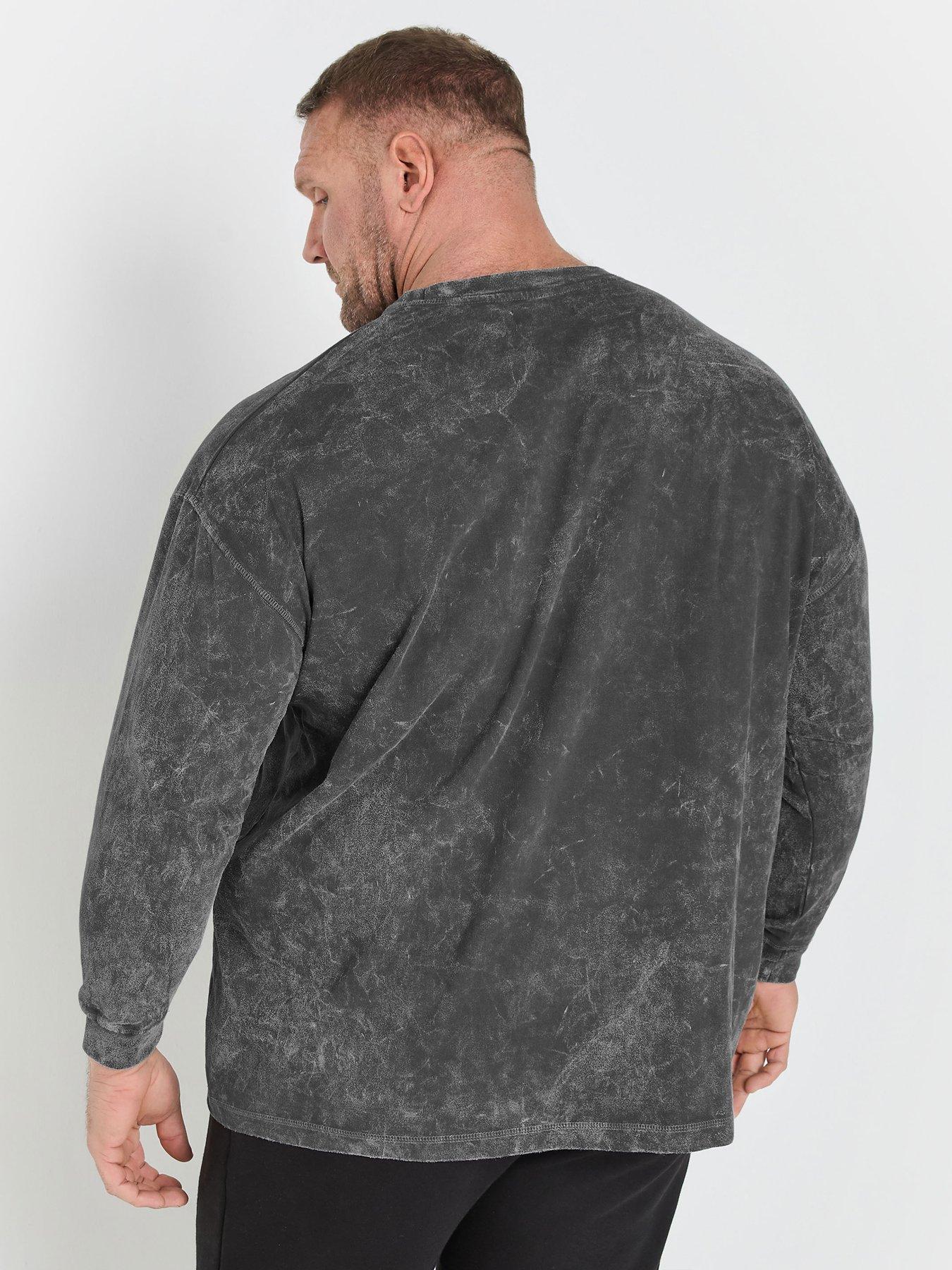  image of badrhino-ironrhino-long-sleeve-t-shirt-grey