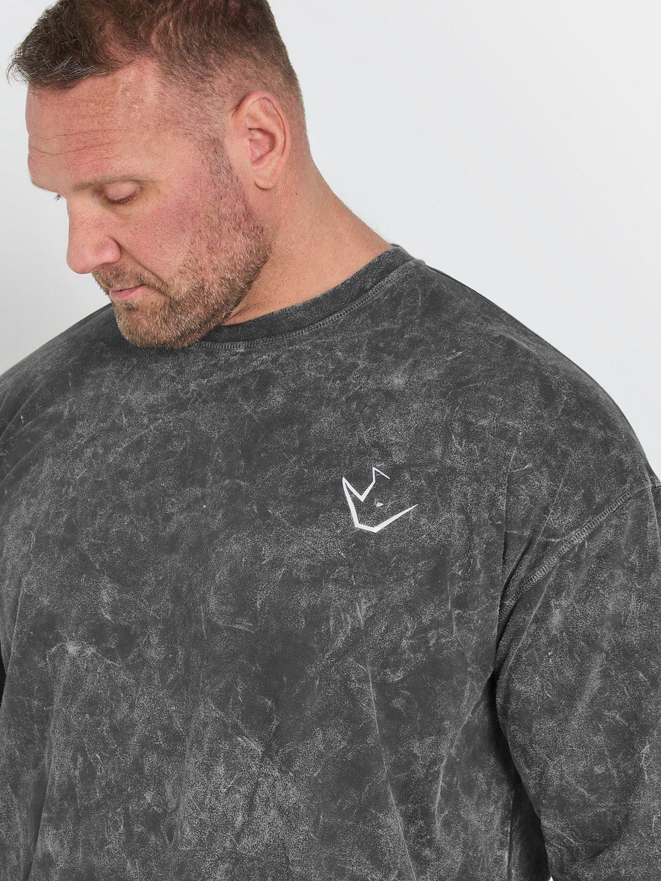  image of badrhino-ironrhino-long-sleeve-t-shirt-grey