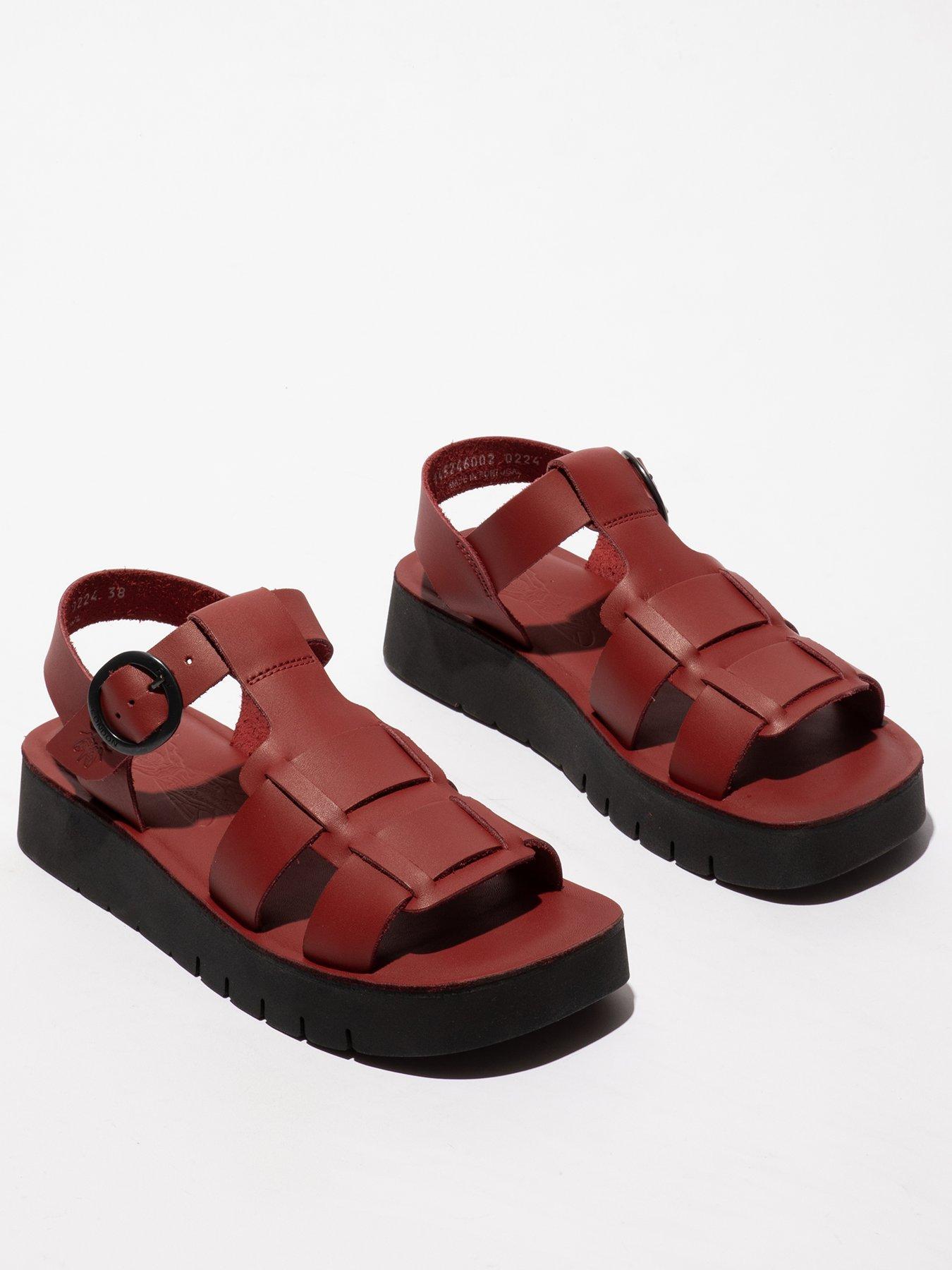  image of fly-london-sudy-fisherman-sandal-brown