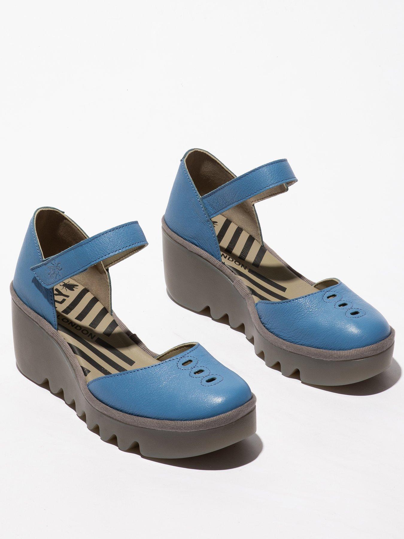  image of fly-london-biso-round-toe-wedge-shoe-blue