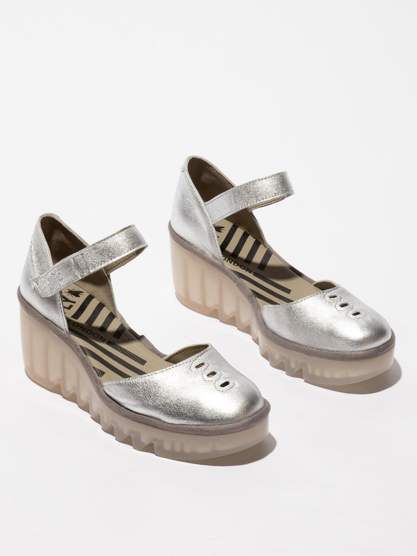  image of fly-london-biso-round-toe-wedge-shoe-silver