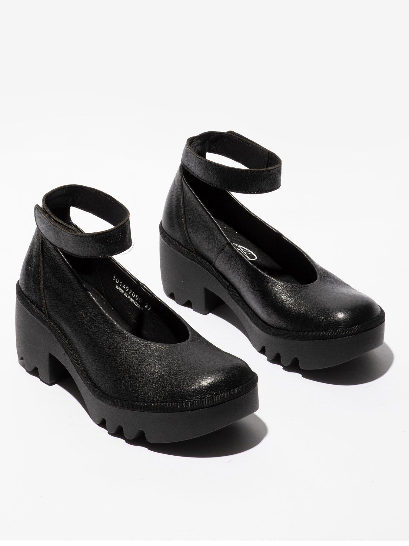  image of fly-london-tiry-leather-heeled-shoe-black