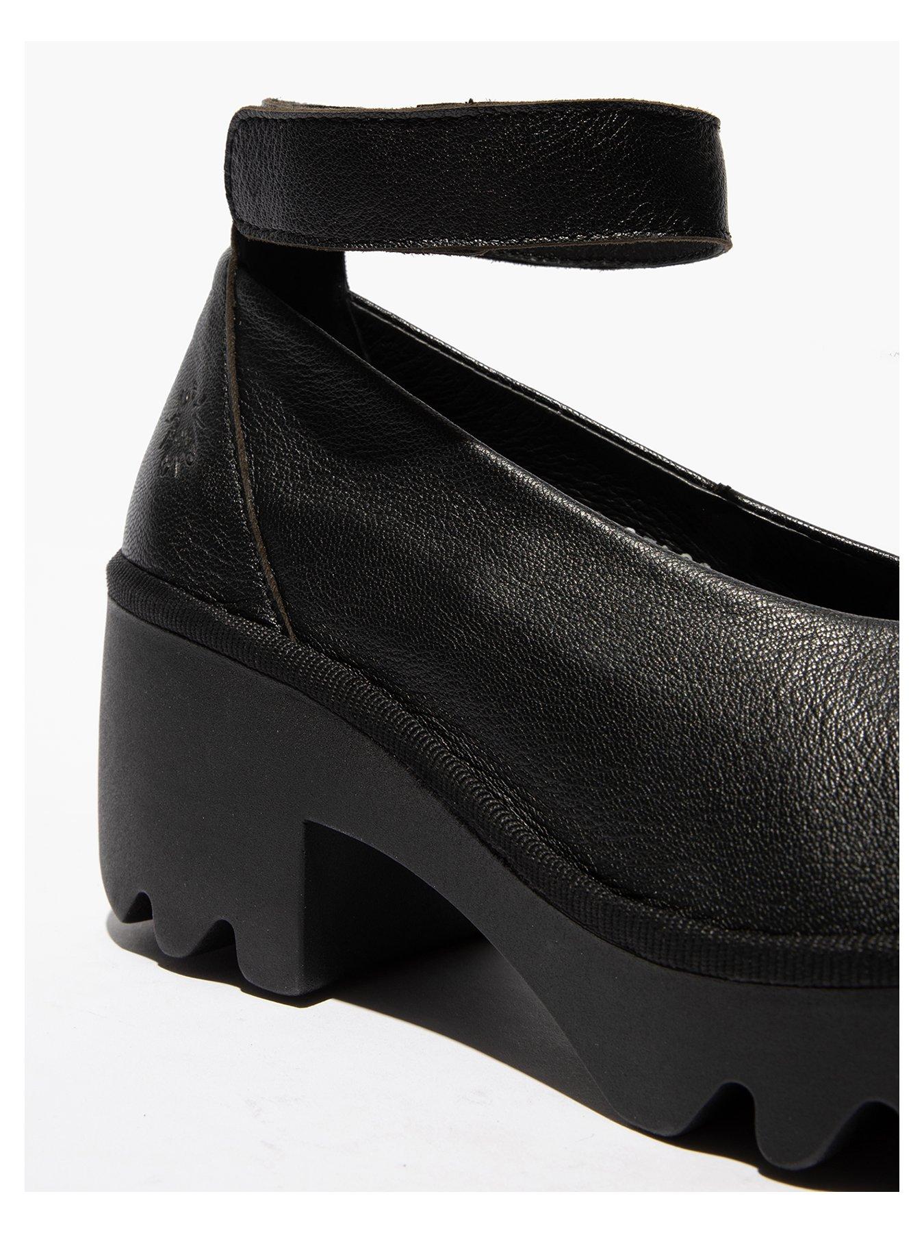  image of fly-london-tiry-leather-heeled-shoe-black