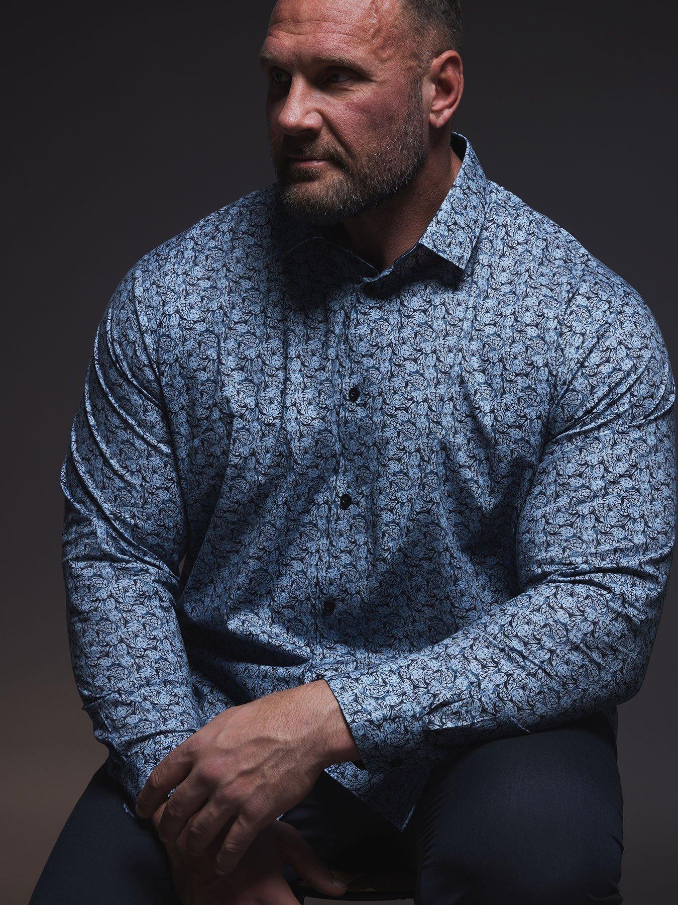  image of badrhino-formal-shirt-blue