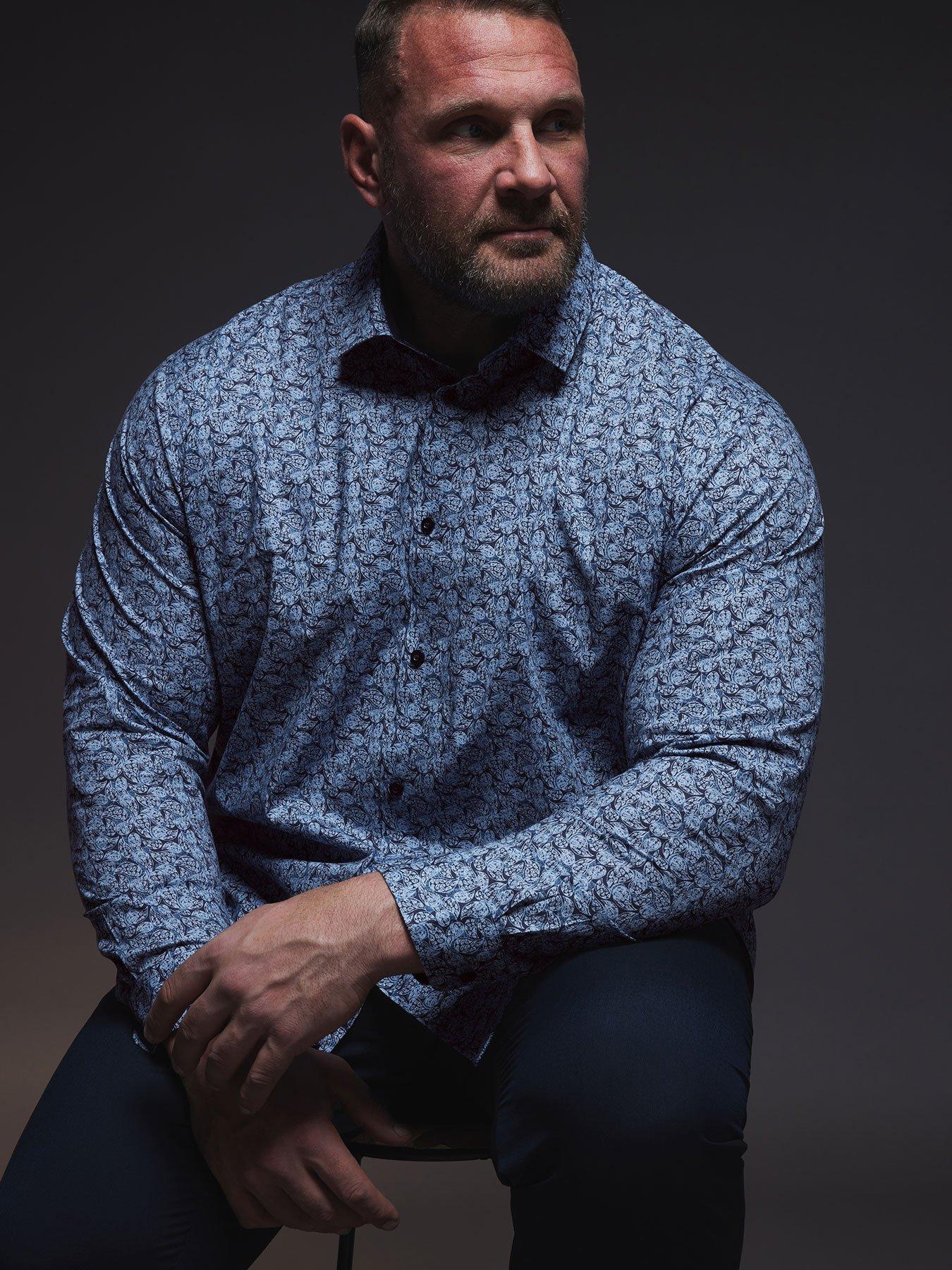  image of badrhino-formal-shirt-blue