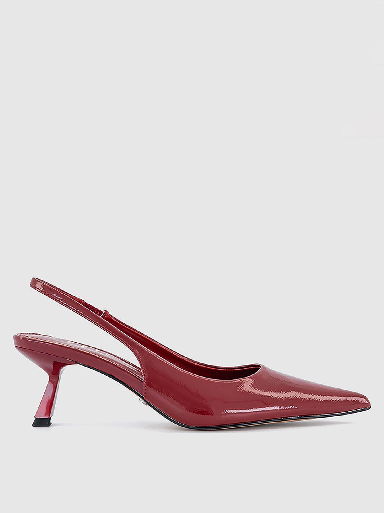  image of office-million-slingback-kitten-heel-red