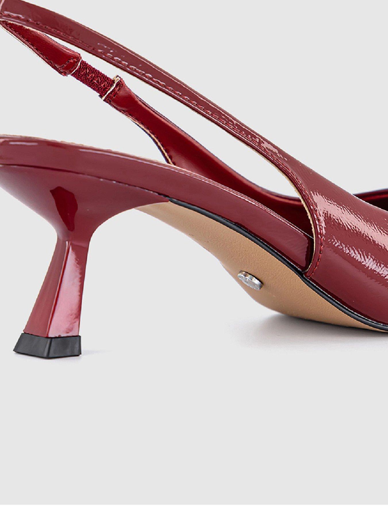  image of office-million-slingback-kitten-heel-red