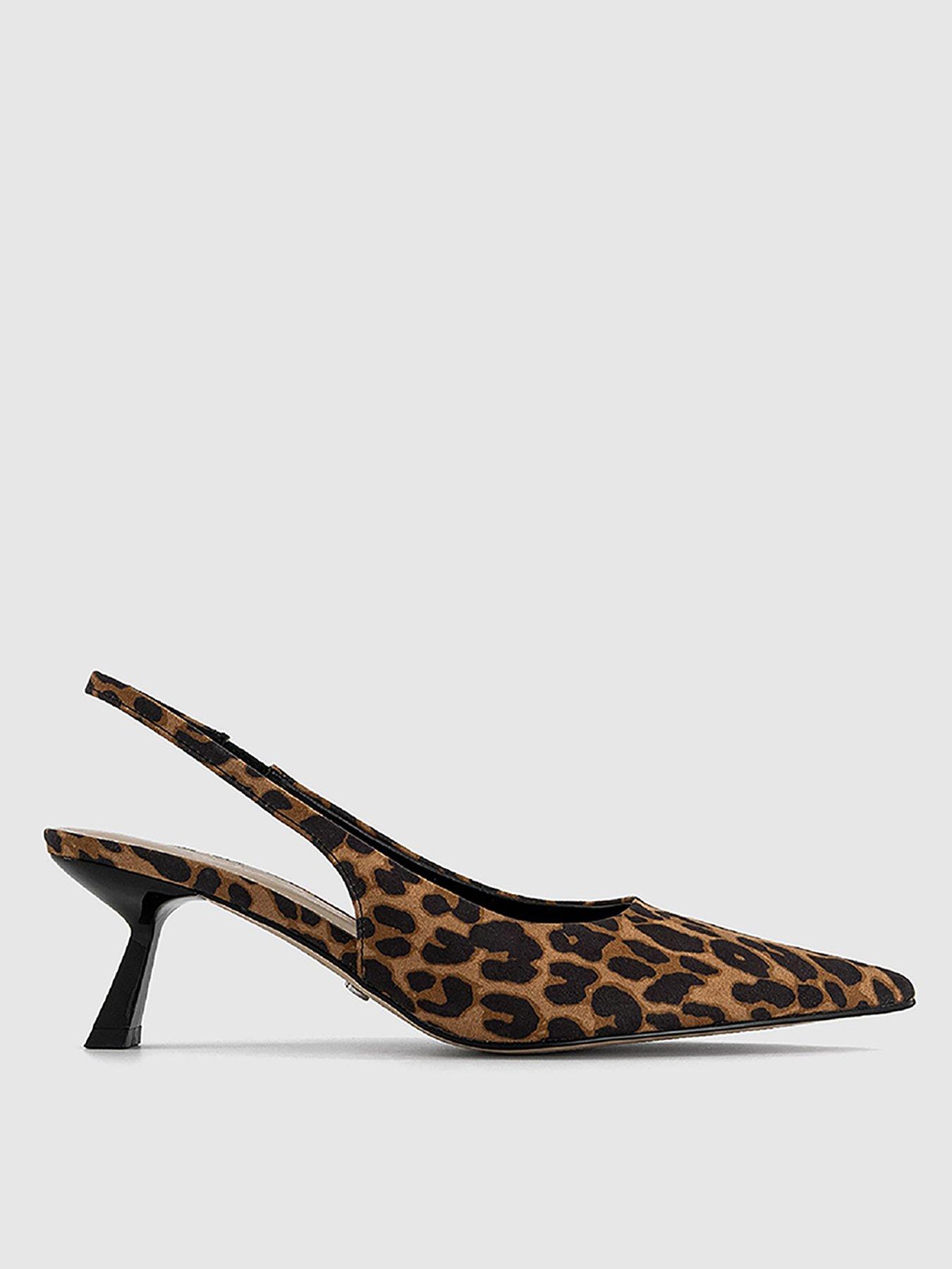  image of office-million--slingback-kitten-heel-leopard