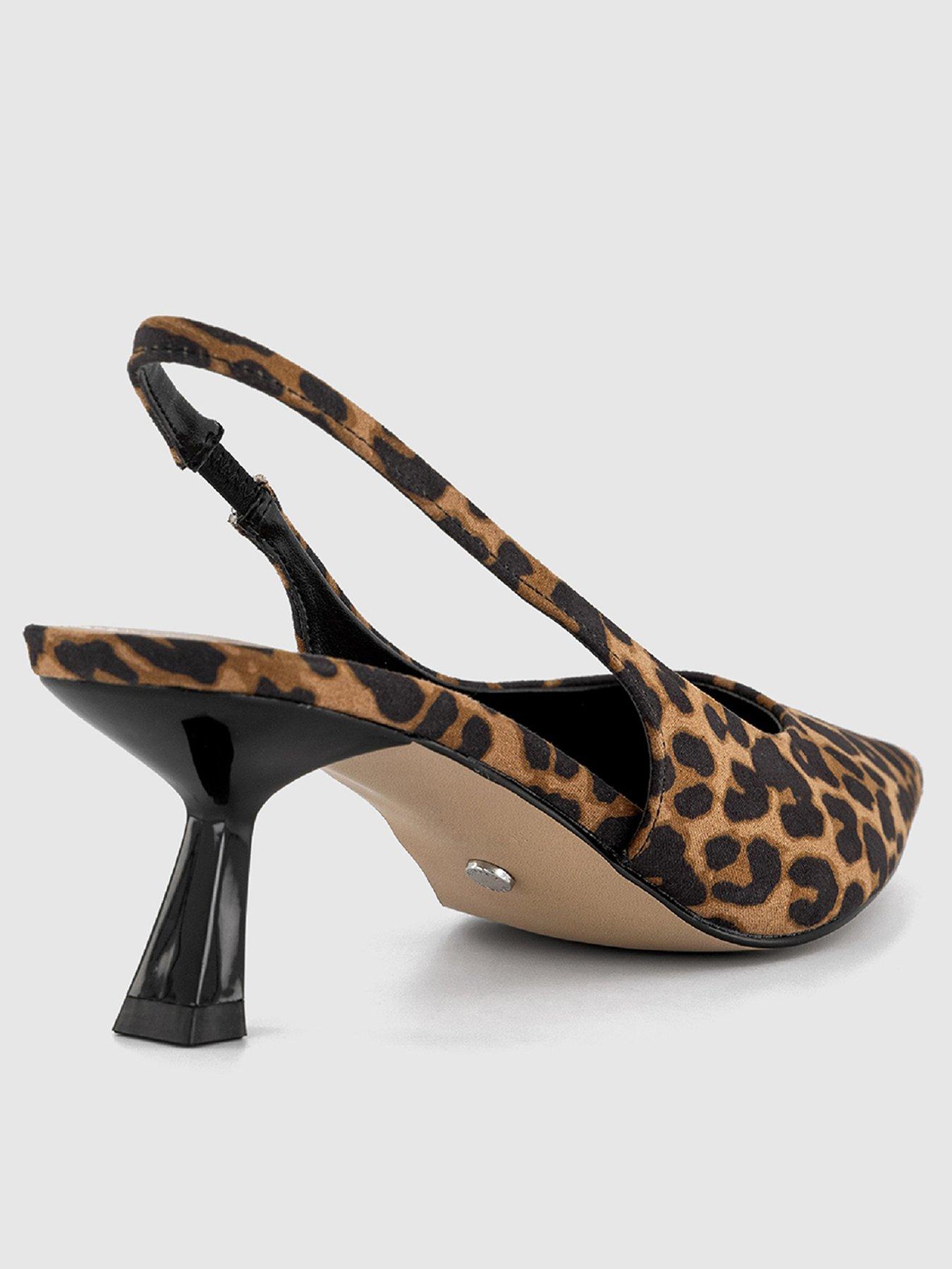 image of office-million--slingback-kitten-heel-leopard