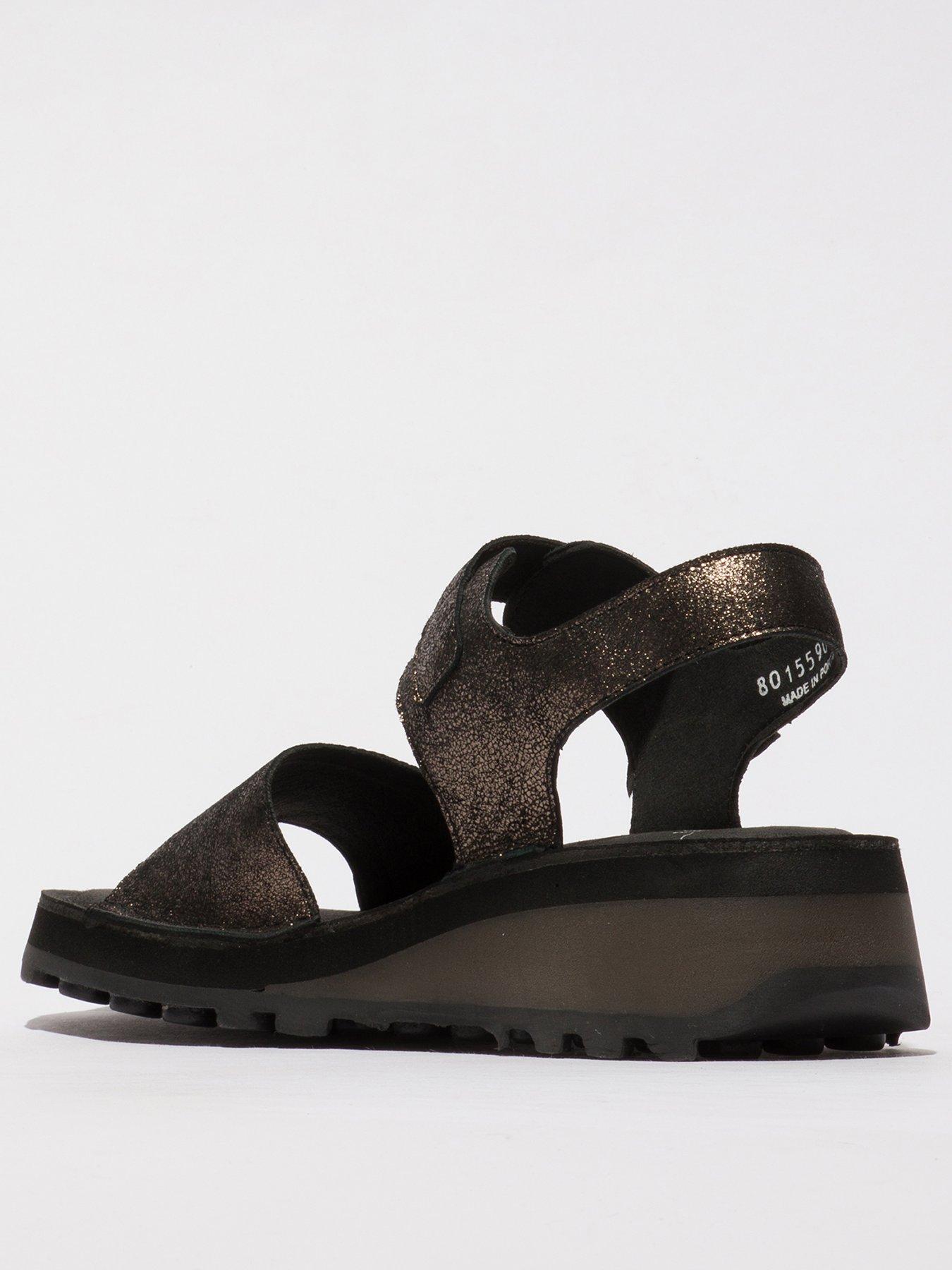  image of fly-london-haly-chunky-sandal-black
