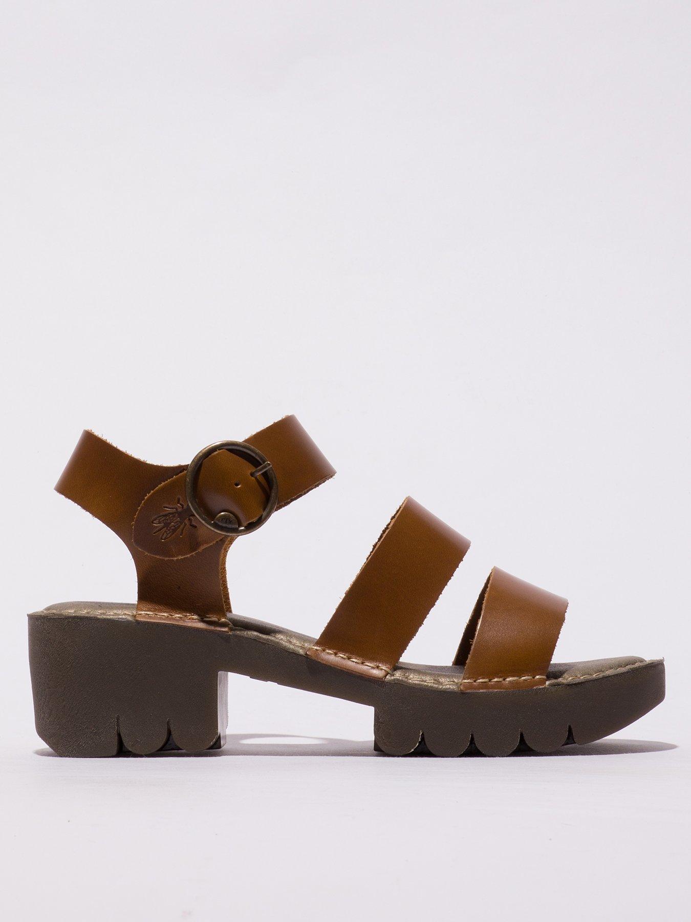 Fly London Egly Buckle Sandal - Brown