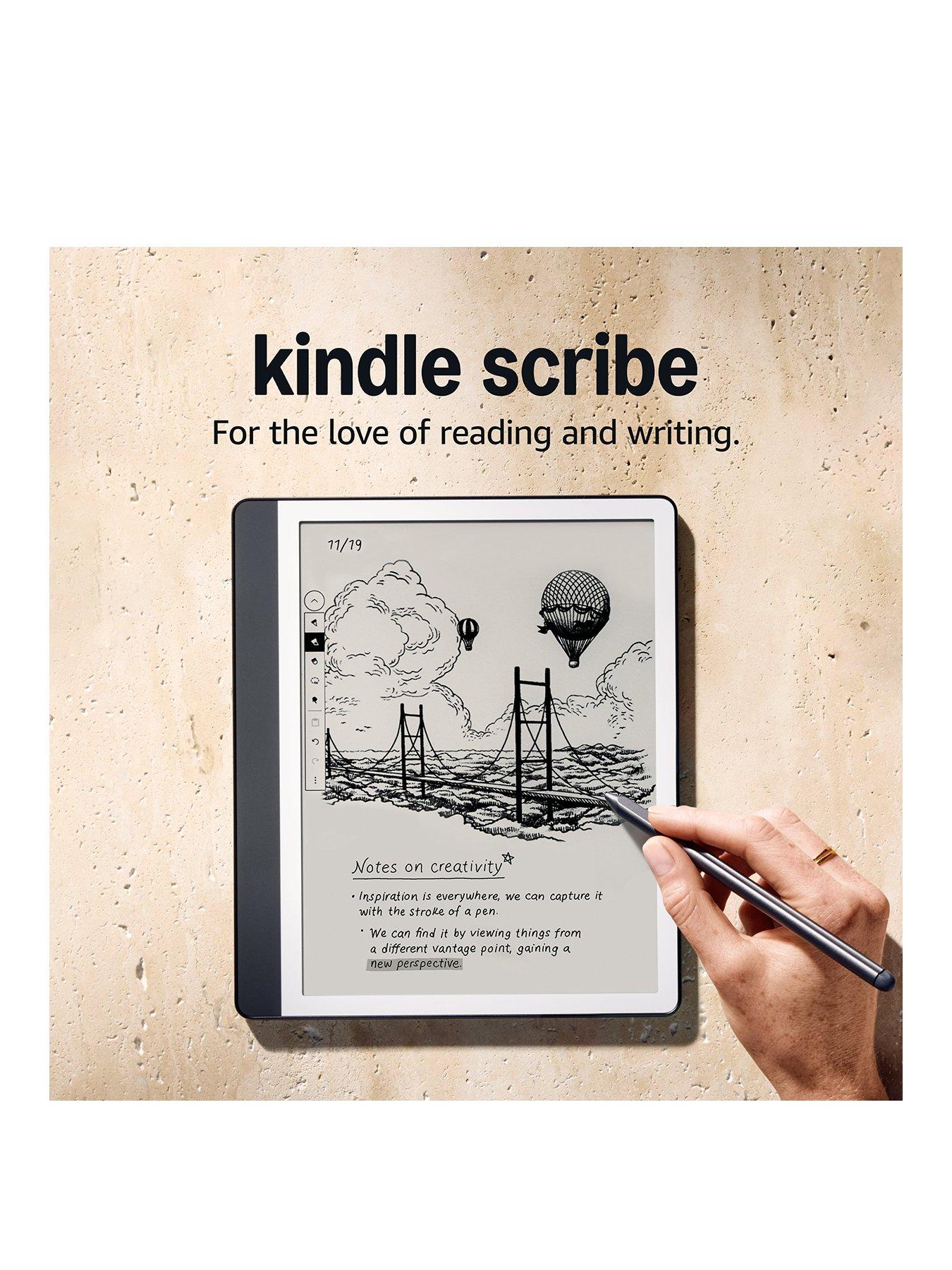 front image of amazon-kindle-scribe-2024-16gb-tungsten-grey