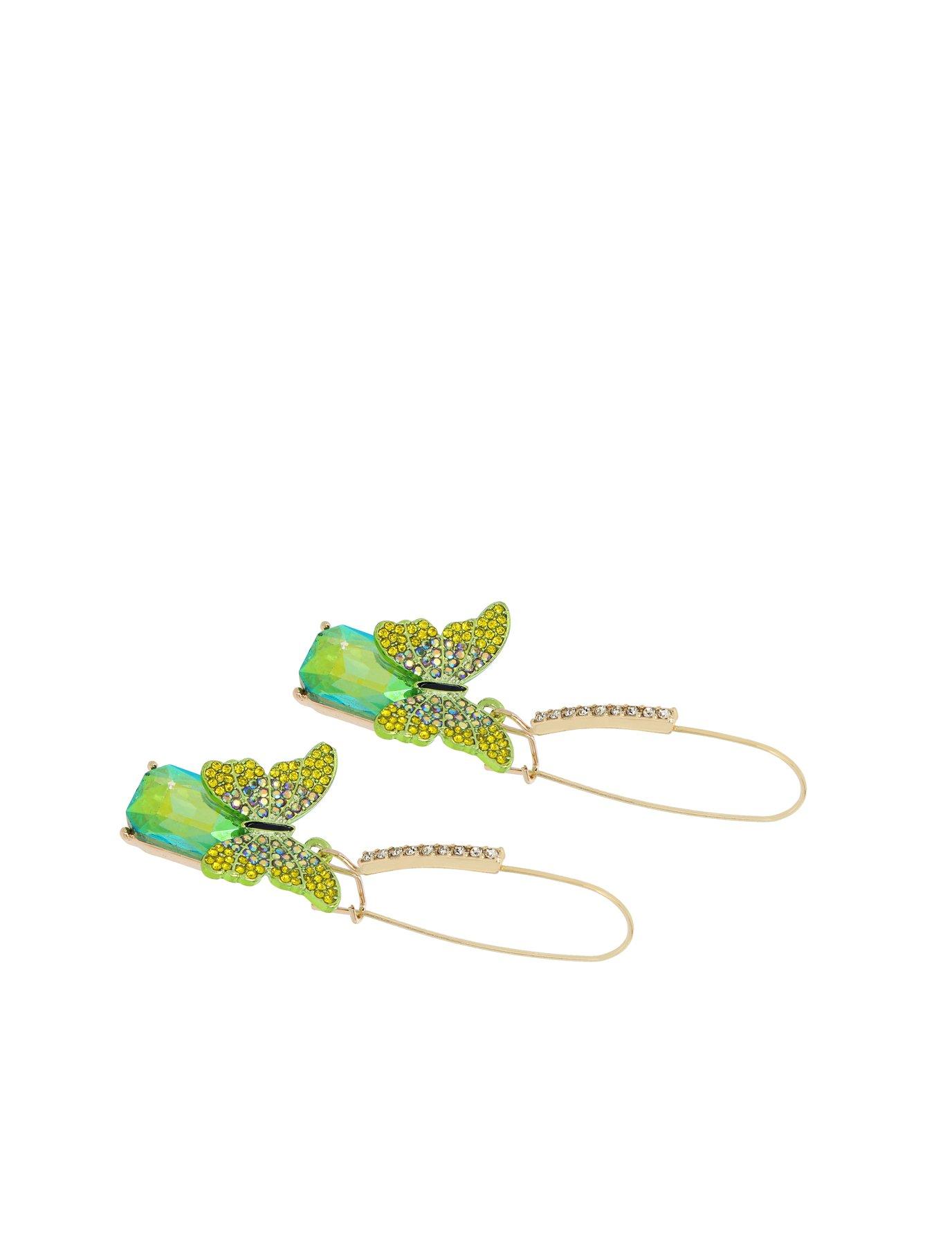  image of betsey-johnson-butterfly-dangle-earrings