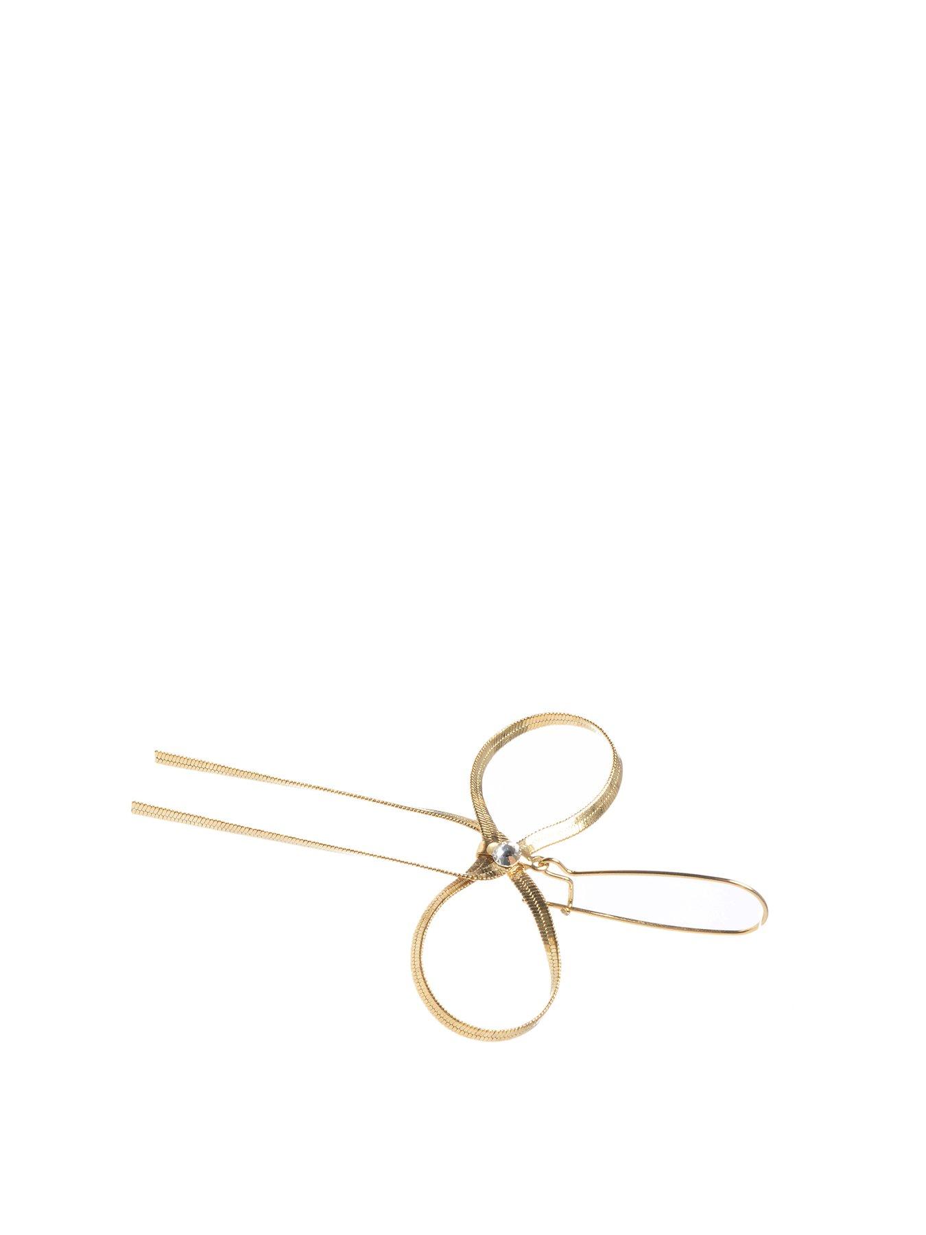  image of betsey-johnson-statement-bow-dangle-earrings