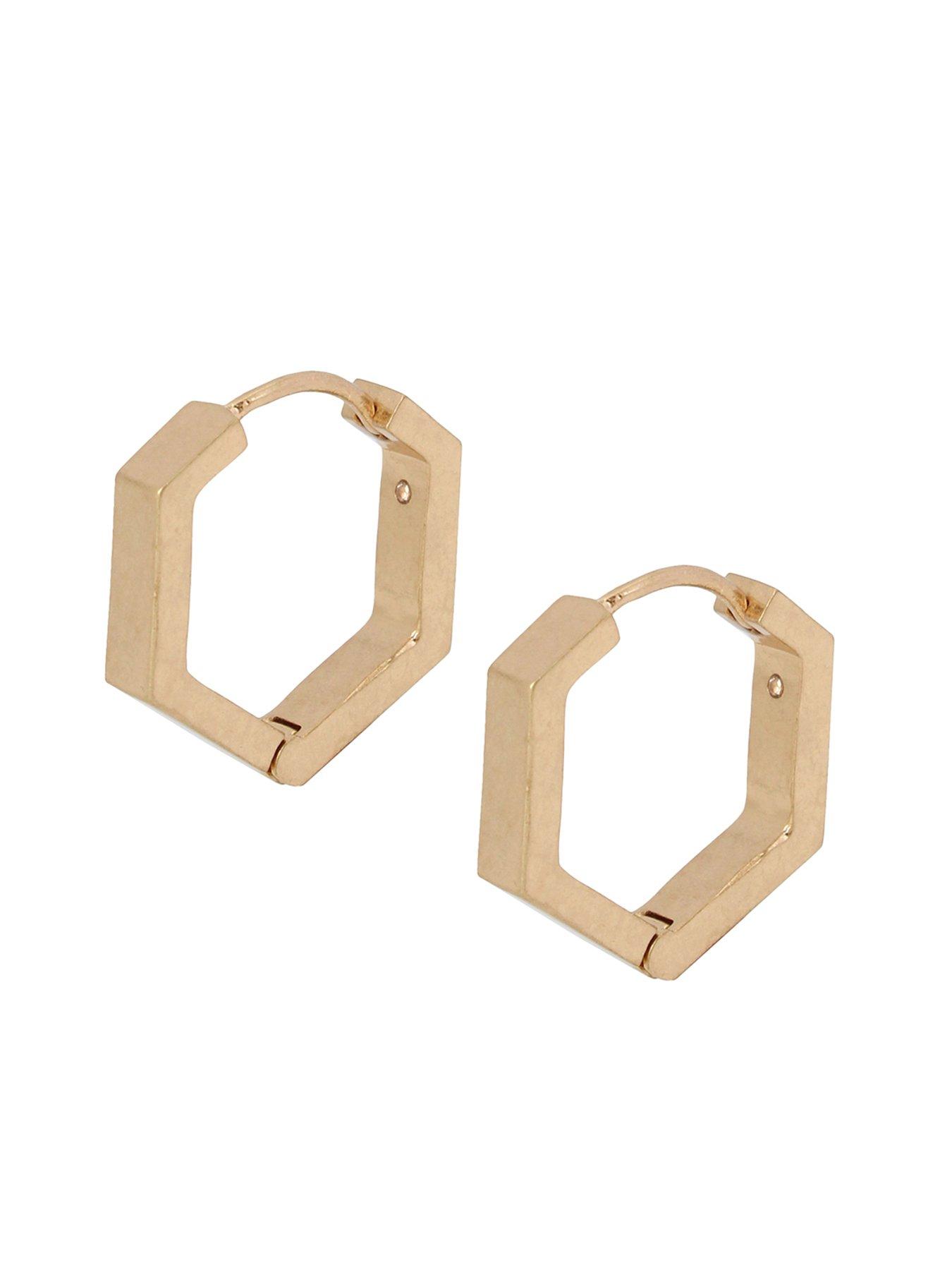 allsaints-hexagon-hoop-earrings-gold